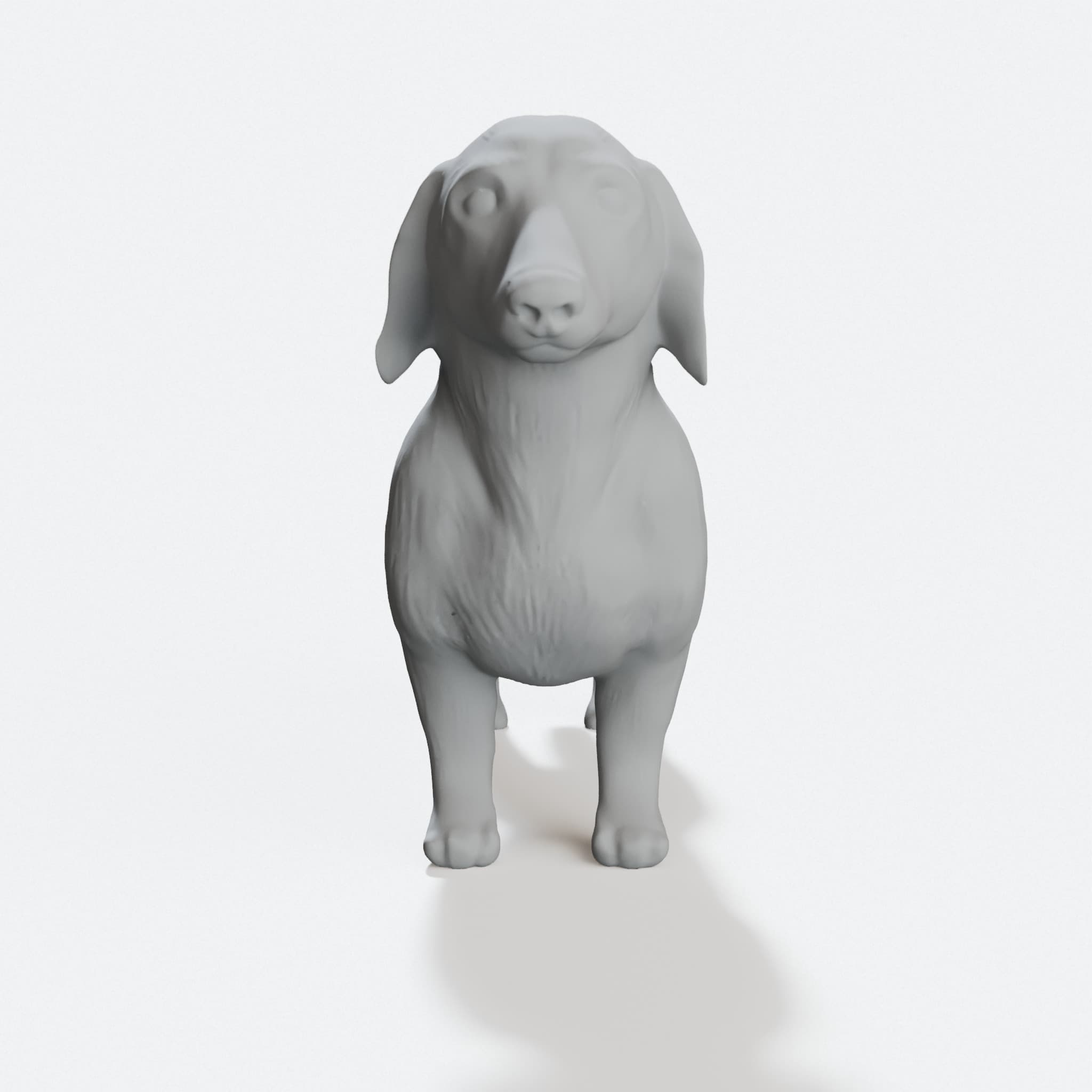 Dachshund 3D Printable Toy Figure