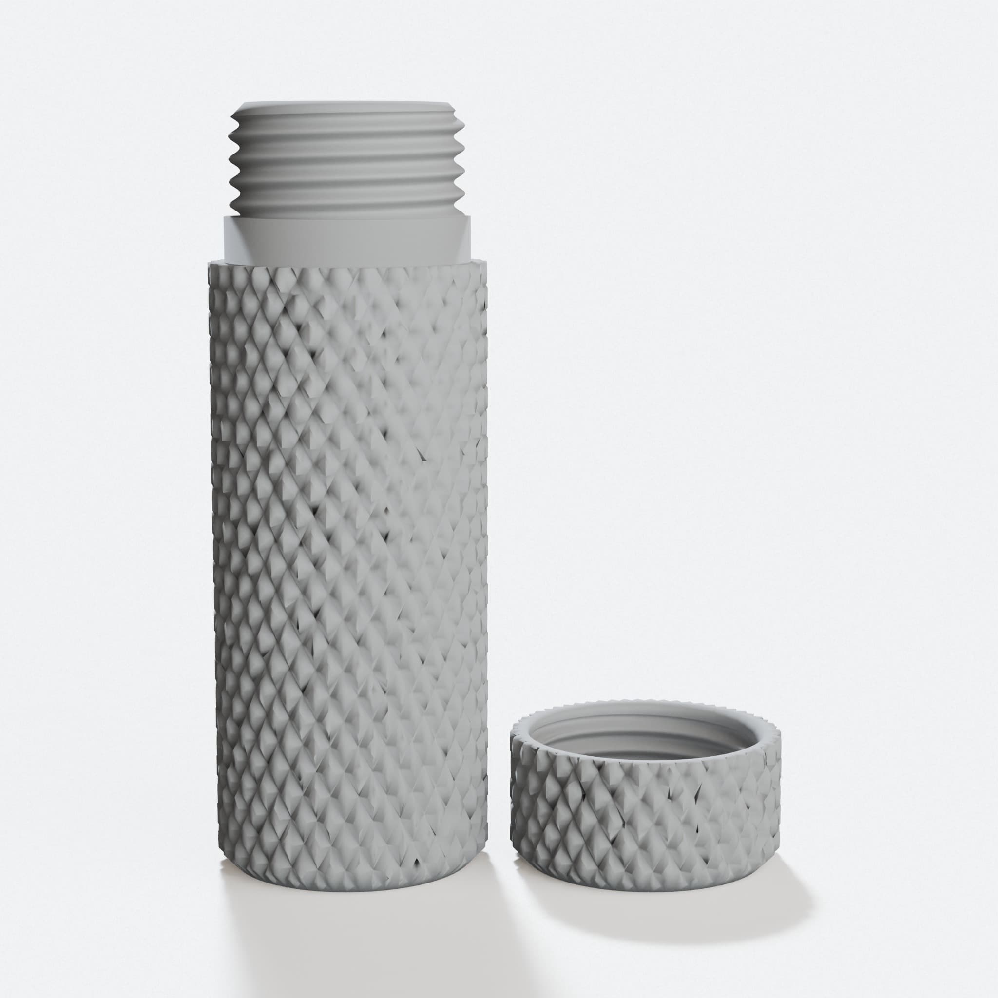Compatible with Ring - Knurled Screw-Top Container, Customizable