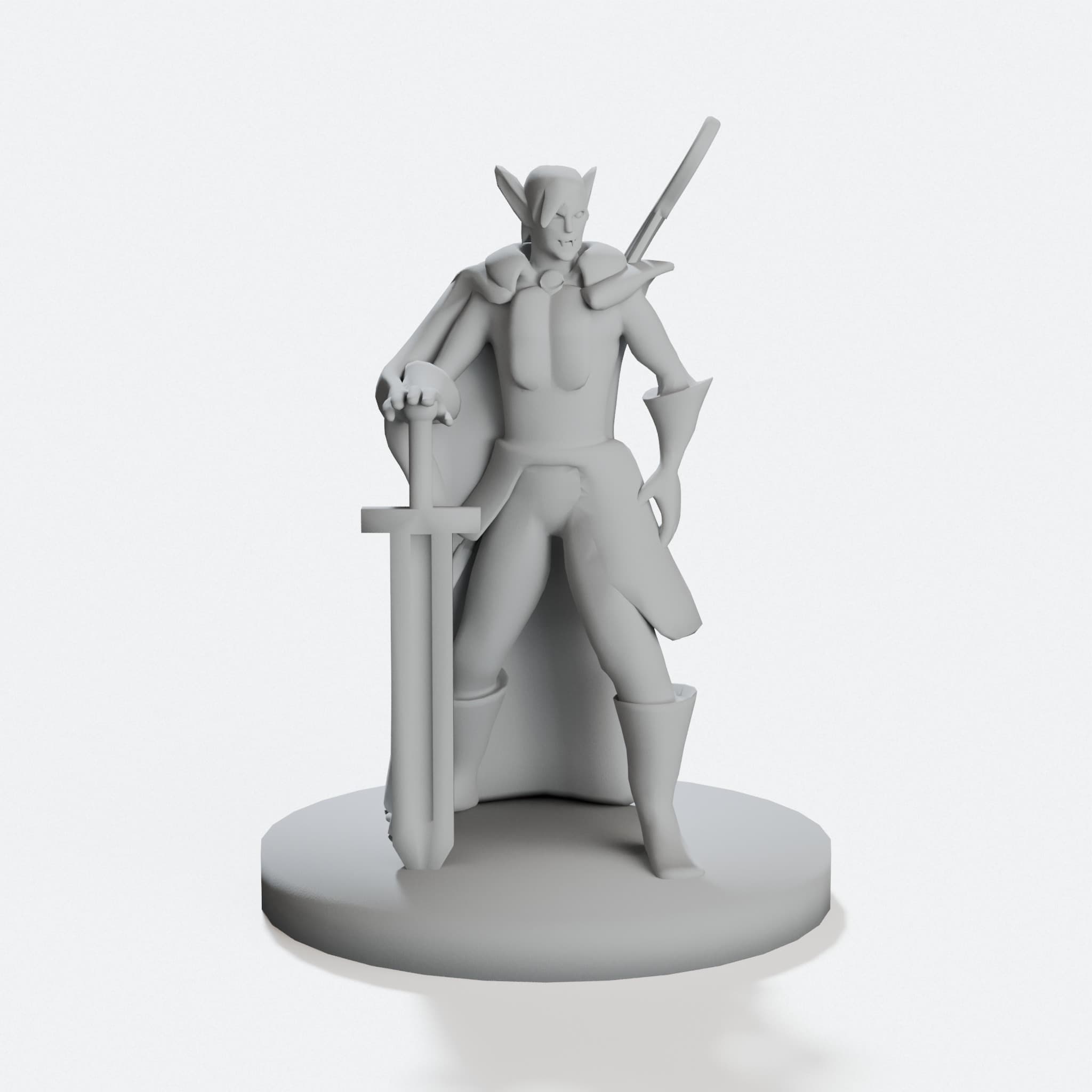 Elf Ranger Miniature, D&D Tabletop Figure