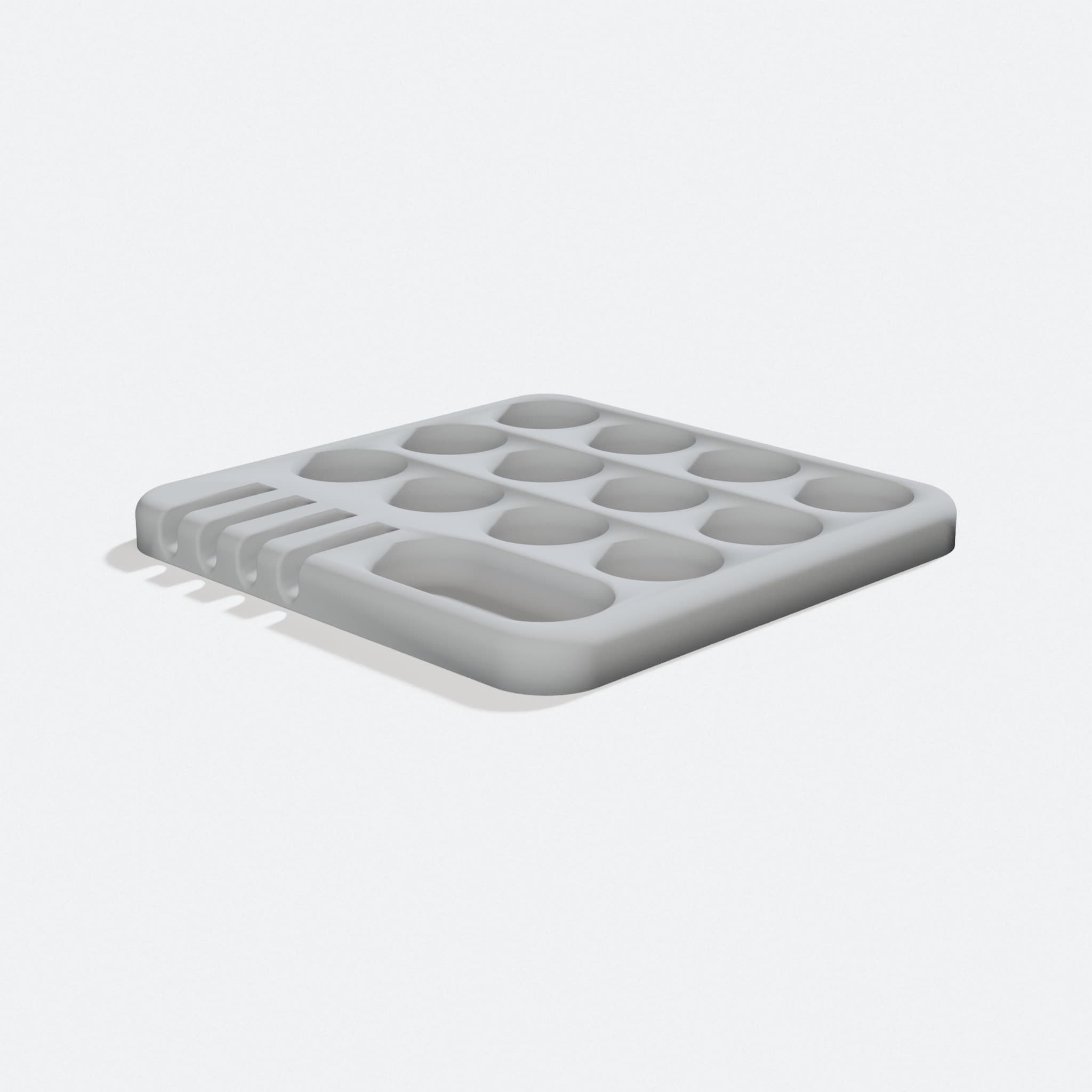 3D Printed Paint Palette for Artists and Desk Organizers