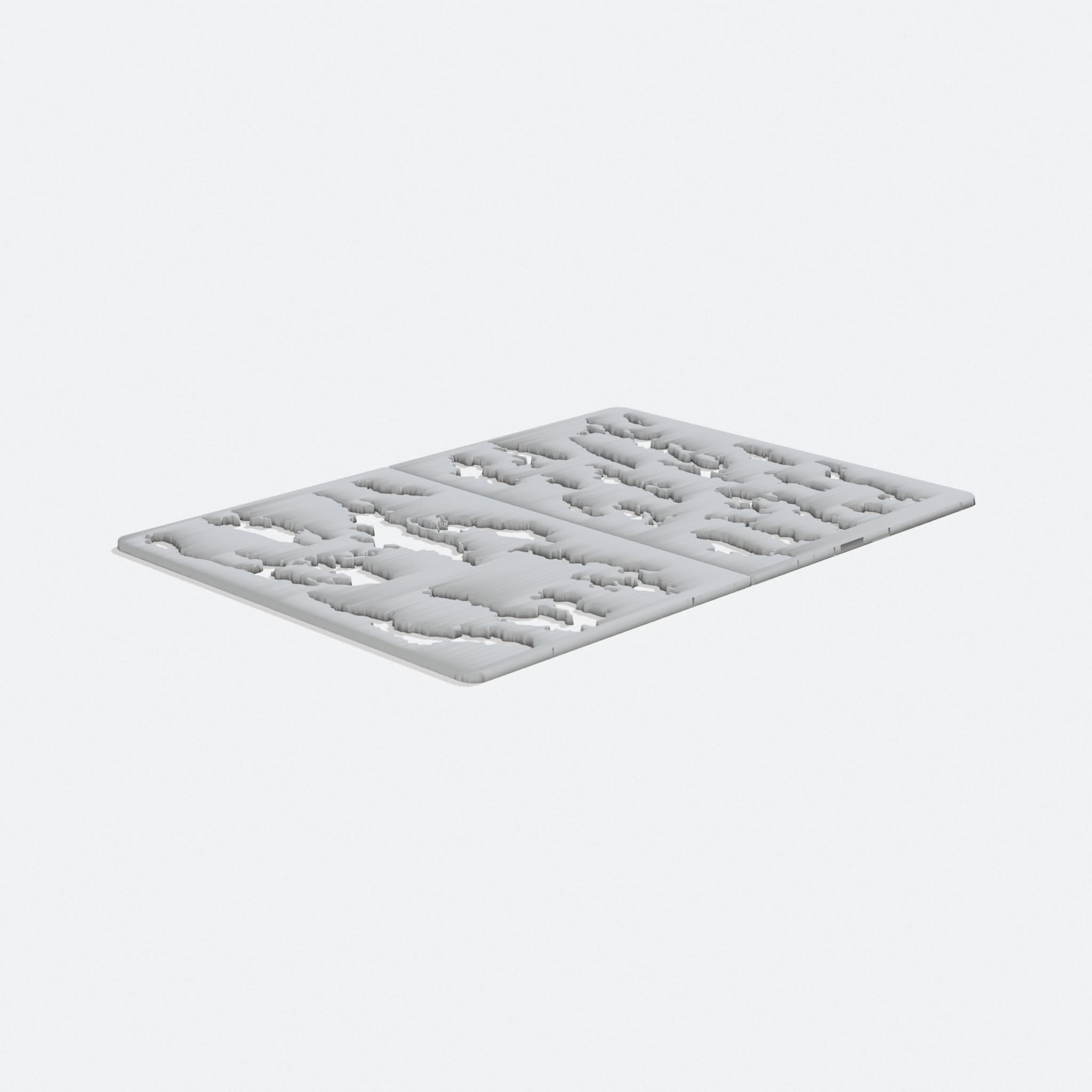 3D Printed Stripe Camo Airbrush Stencil for Workshop
