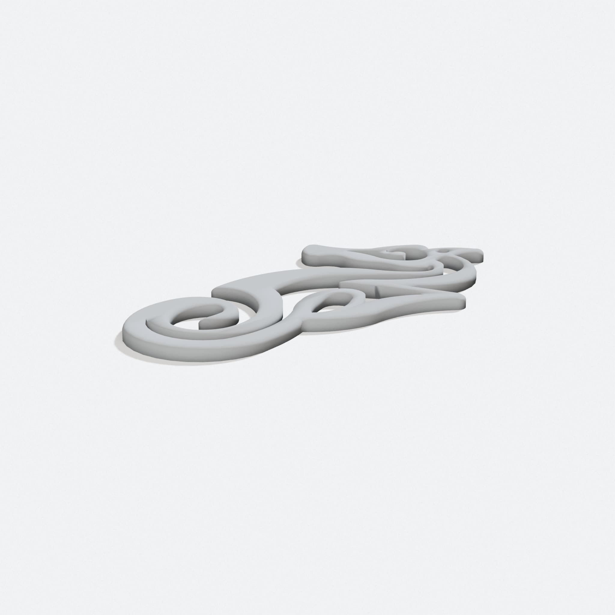 Seahorse Necklace, 3D Printed Gift
