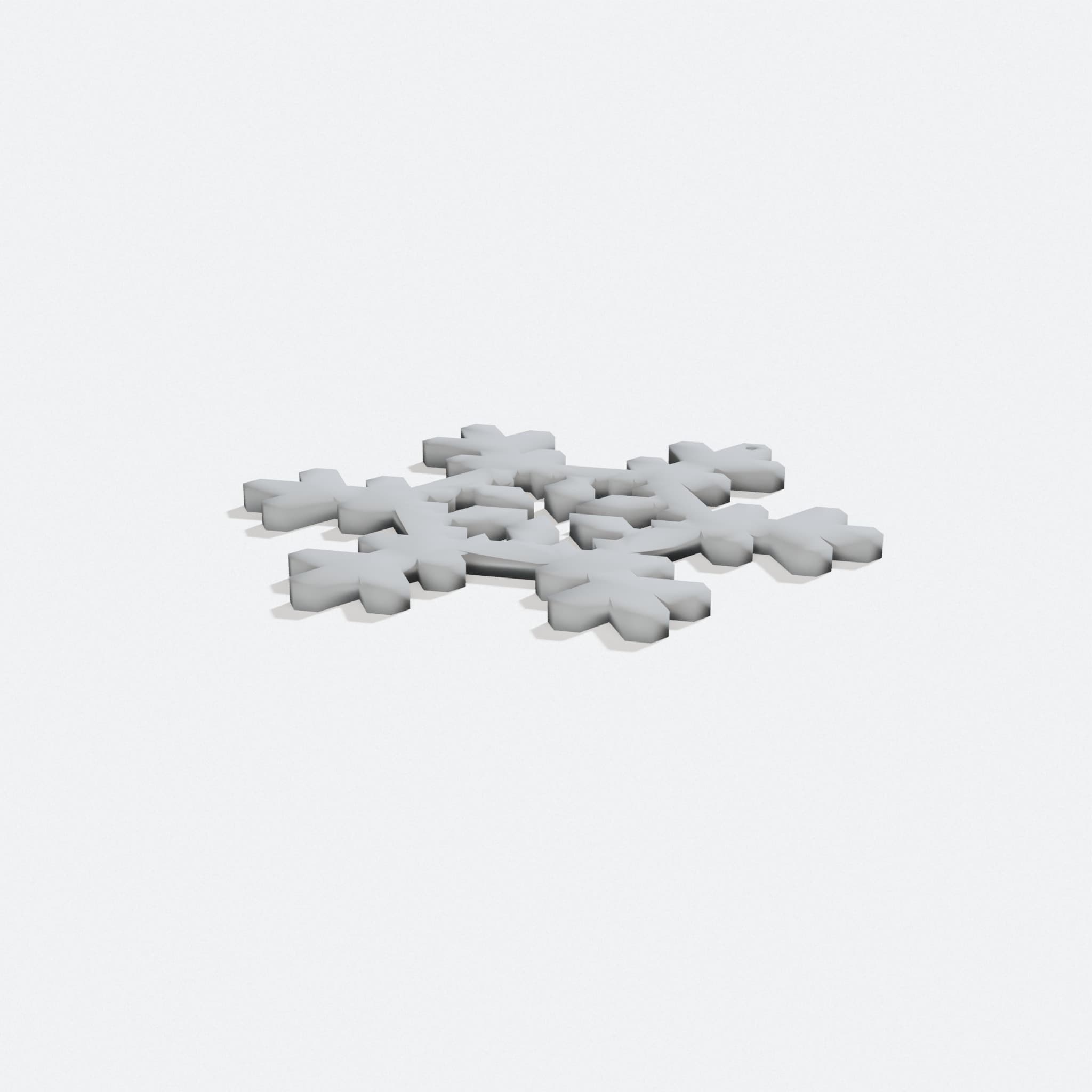 Shadowflake Optical Illusion Snowflake Ornament