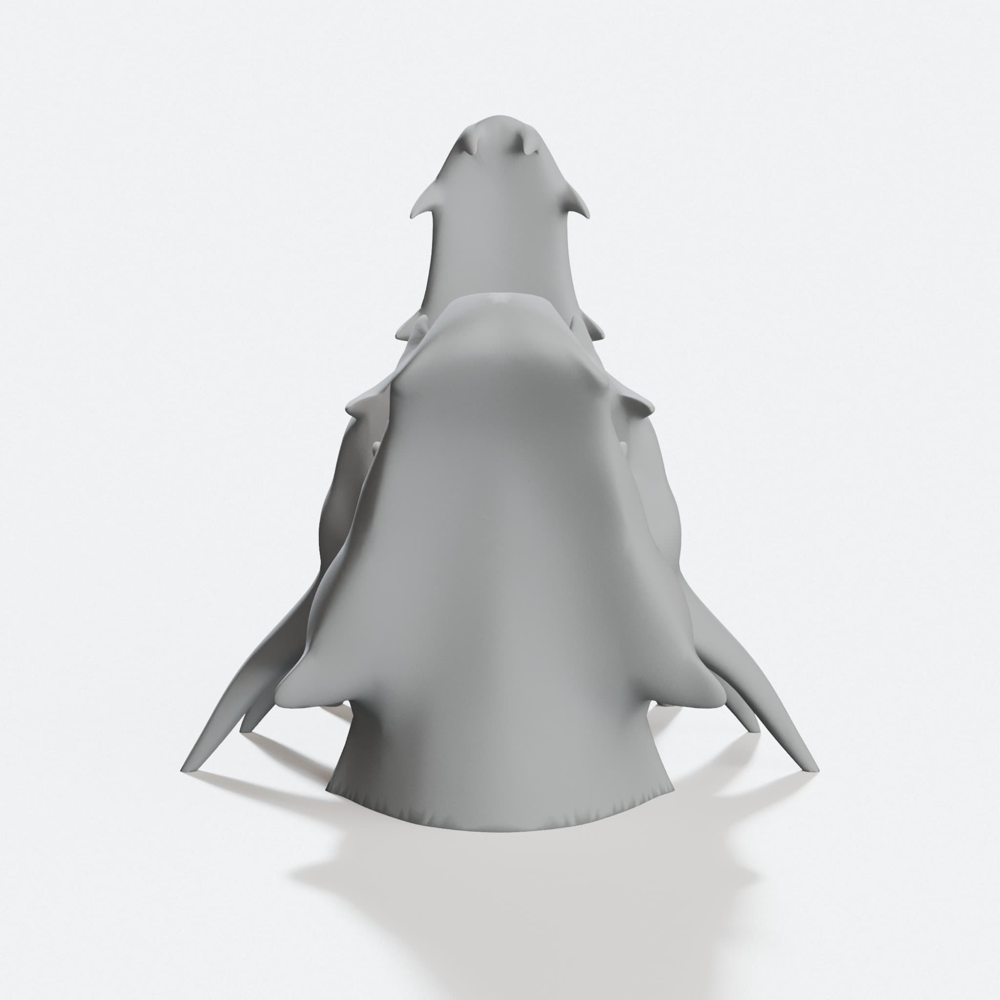 Dragon Head 3D Printed Ornament with Hanging Loop