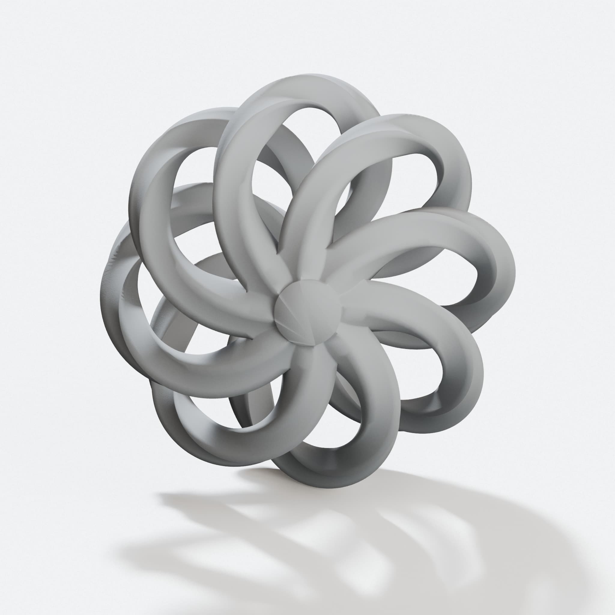 Spiral 3D Printed Christmas Ornament with Letter Holder