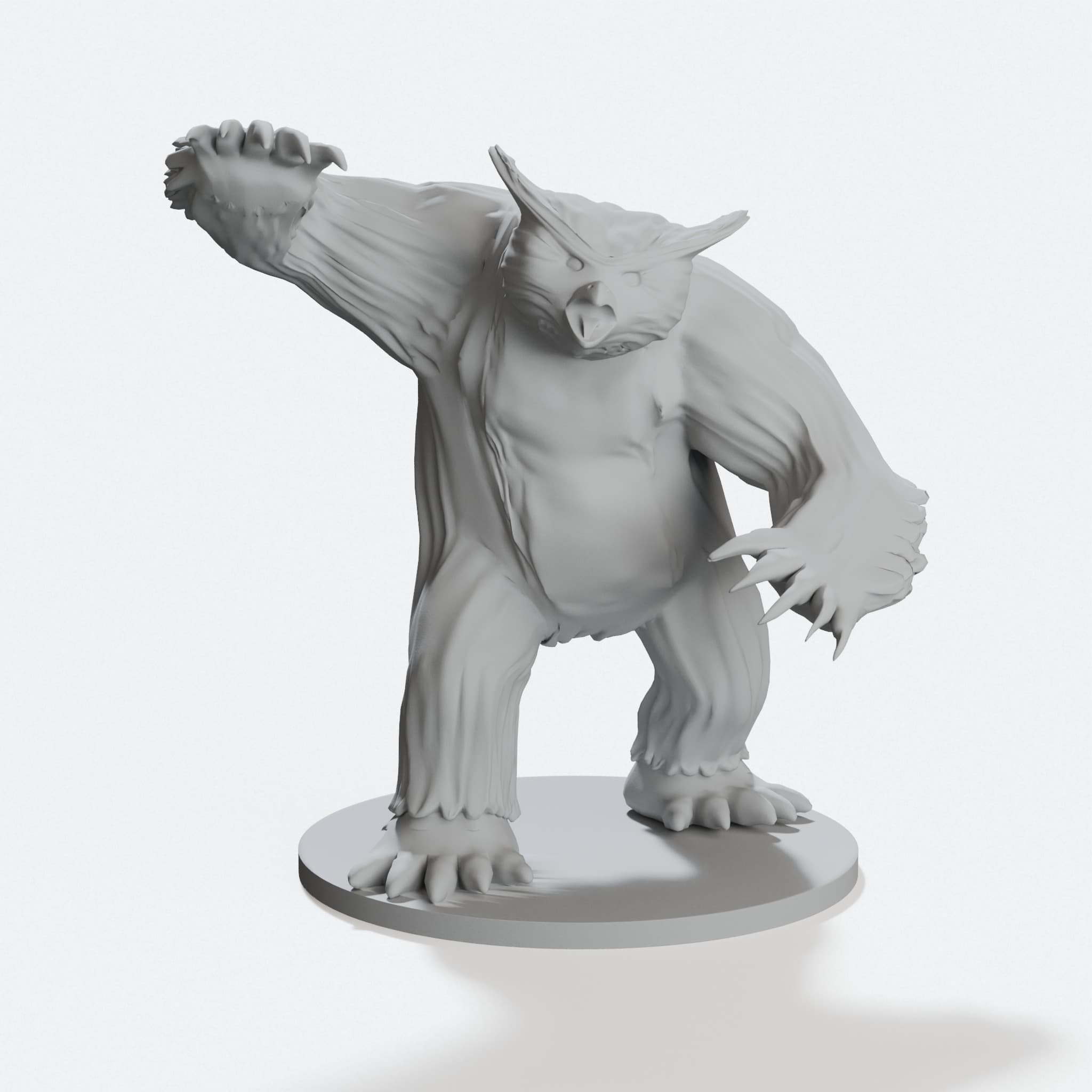 Owlbear 3D Printed Toy, D&D Creature Figure