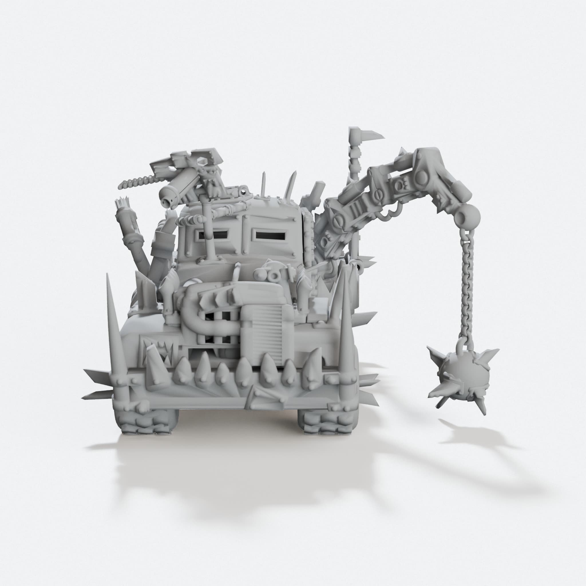 Scrap Trukk 3D Printed Toy Car Model