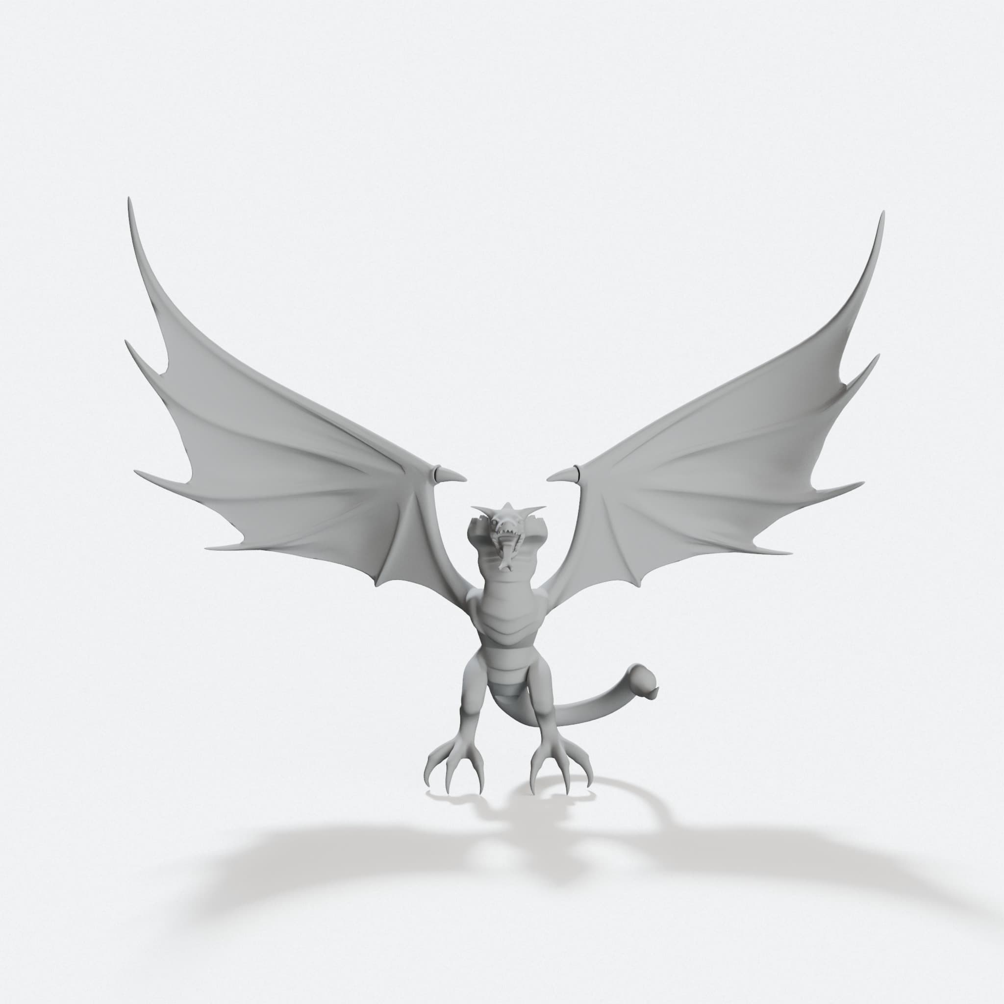 Wyvern 3D Printed Toy Dragon Figure
