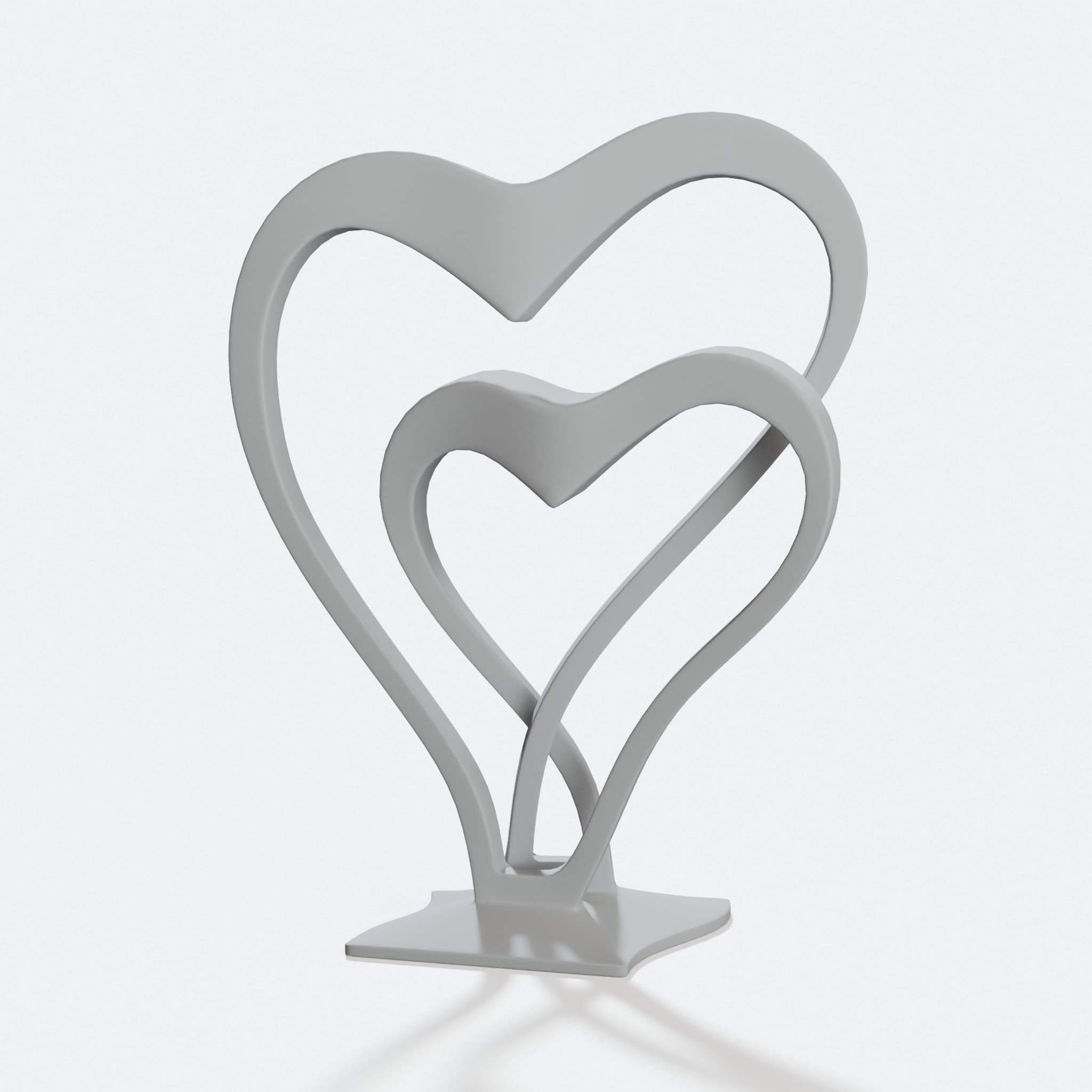 Endless Loop Heart Sculpture for Valentines Decor