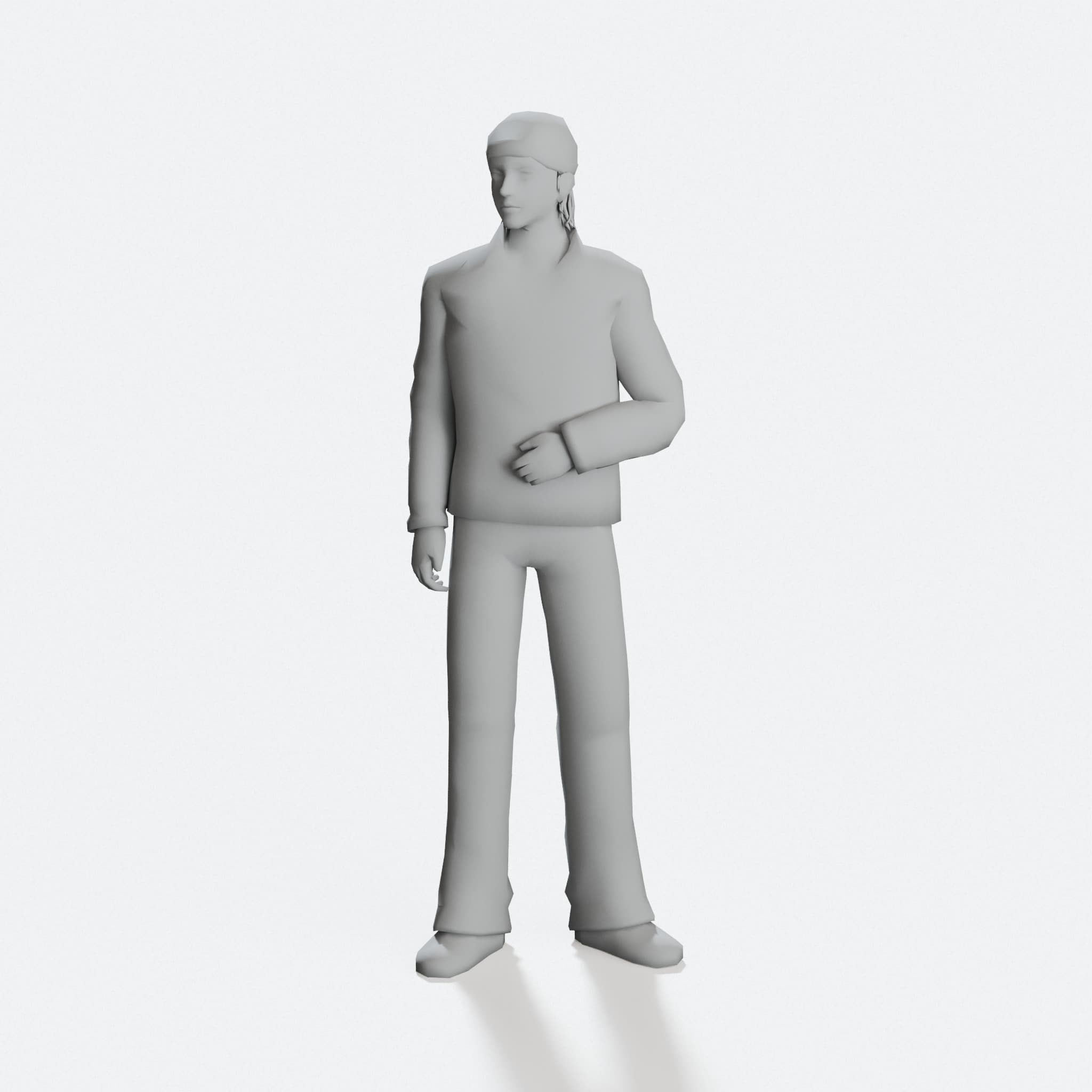 1/2 Inch Scale Model People Figures - 3D Printable STL Files