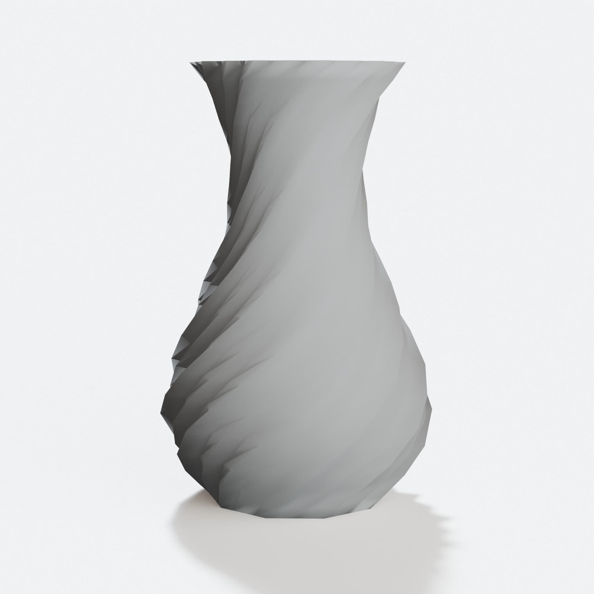 Spiral Vase, 3D Printed Home Decor Flower Holder