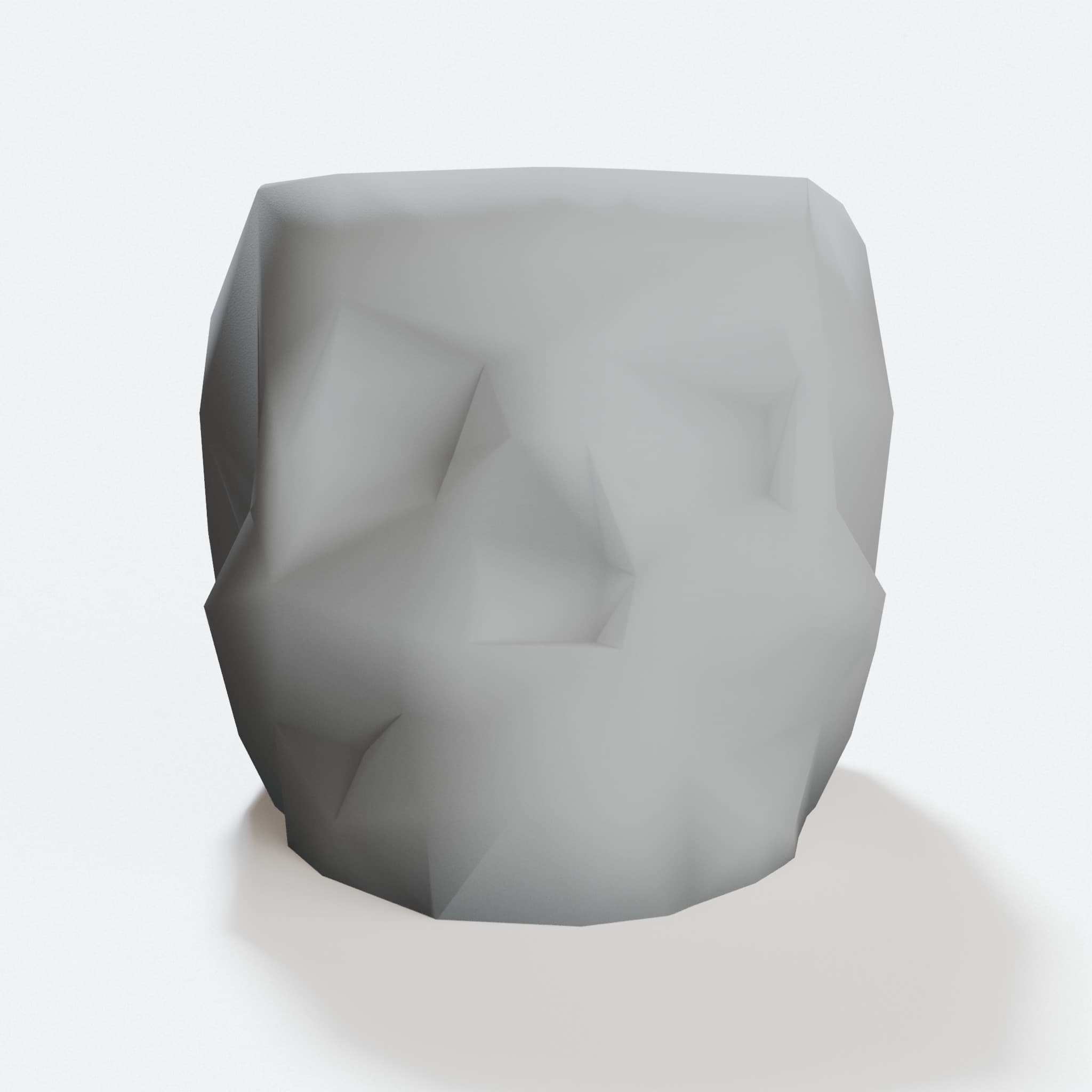 Geometric Skull Pot with Drainage for Plants