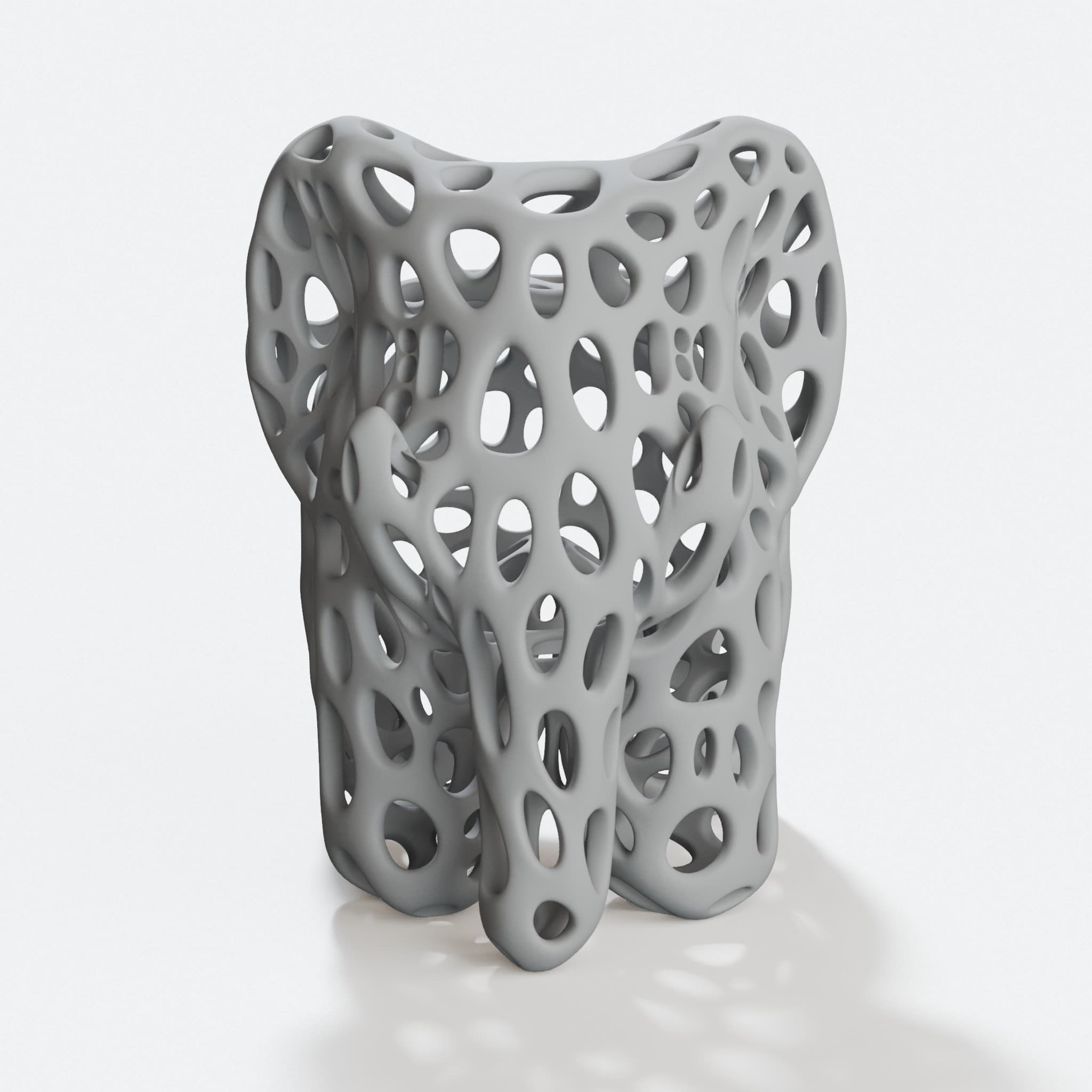 Voronoi Style Elephant Sculpture for Home Decor