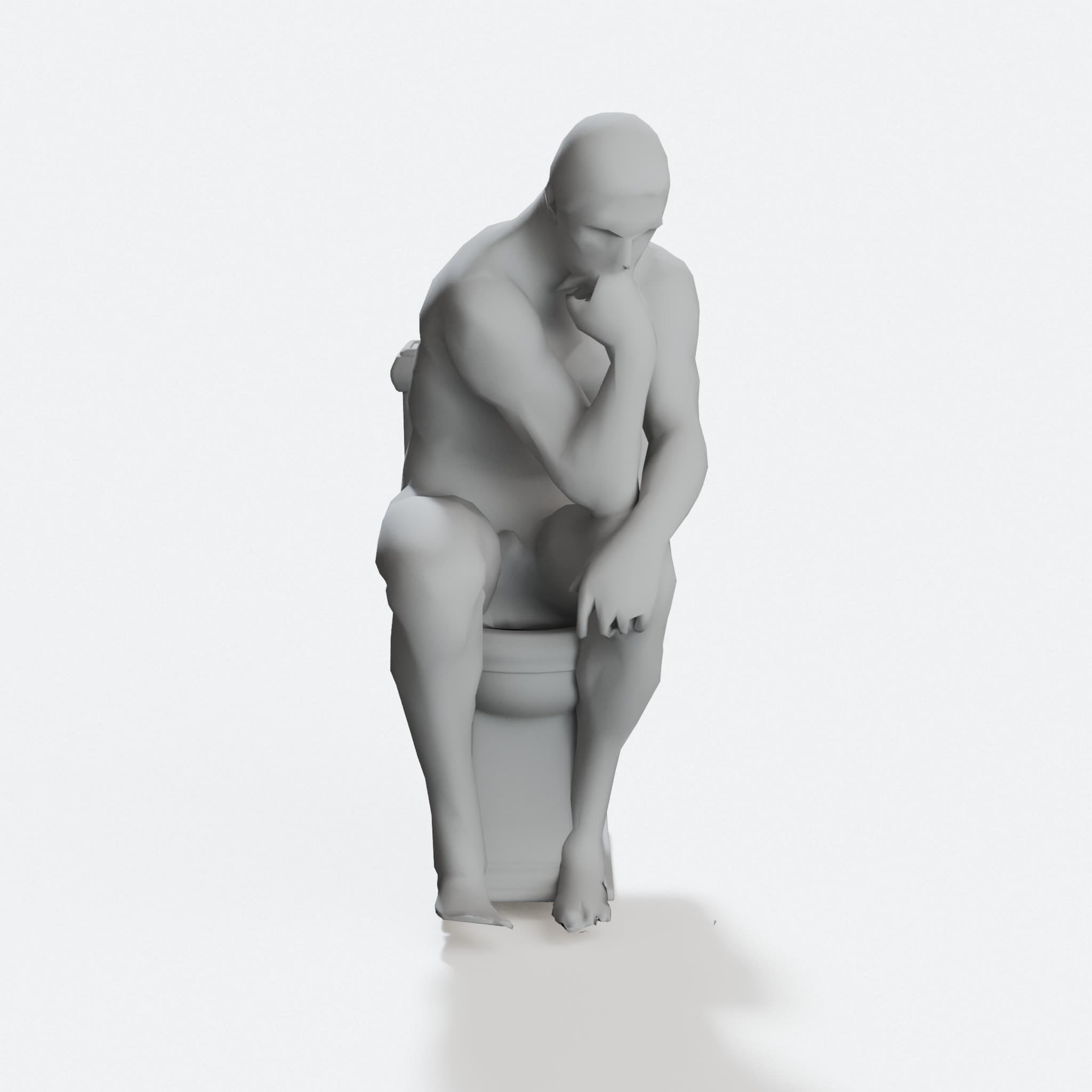 The Stinker 3D Printed Ornament Sculpture