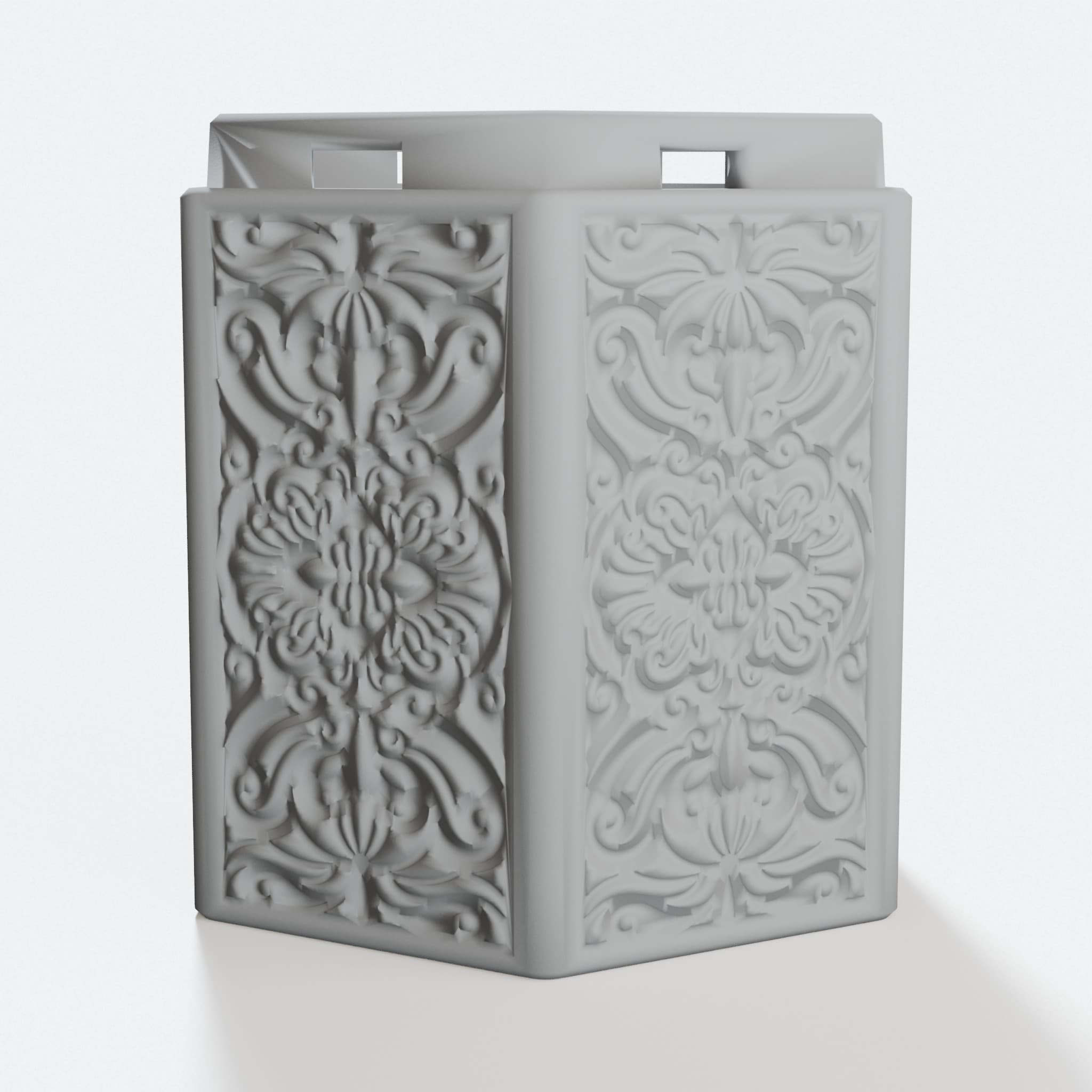 Twist Lock Trick Box Hexagon Base, 3D Printed Home Decor