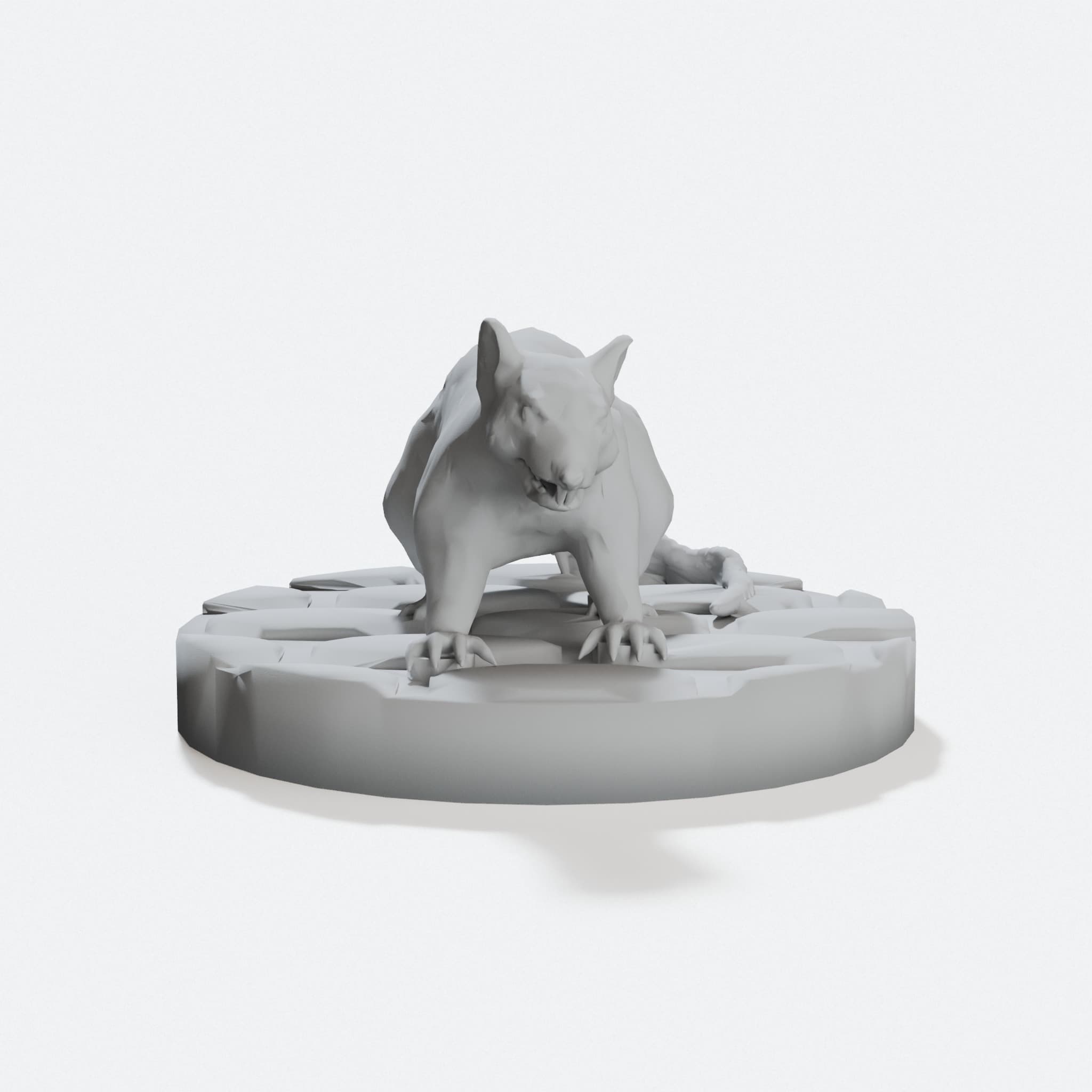 Dire Rat 28mm 3D Printed Miniature Toy