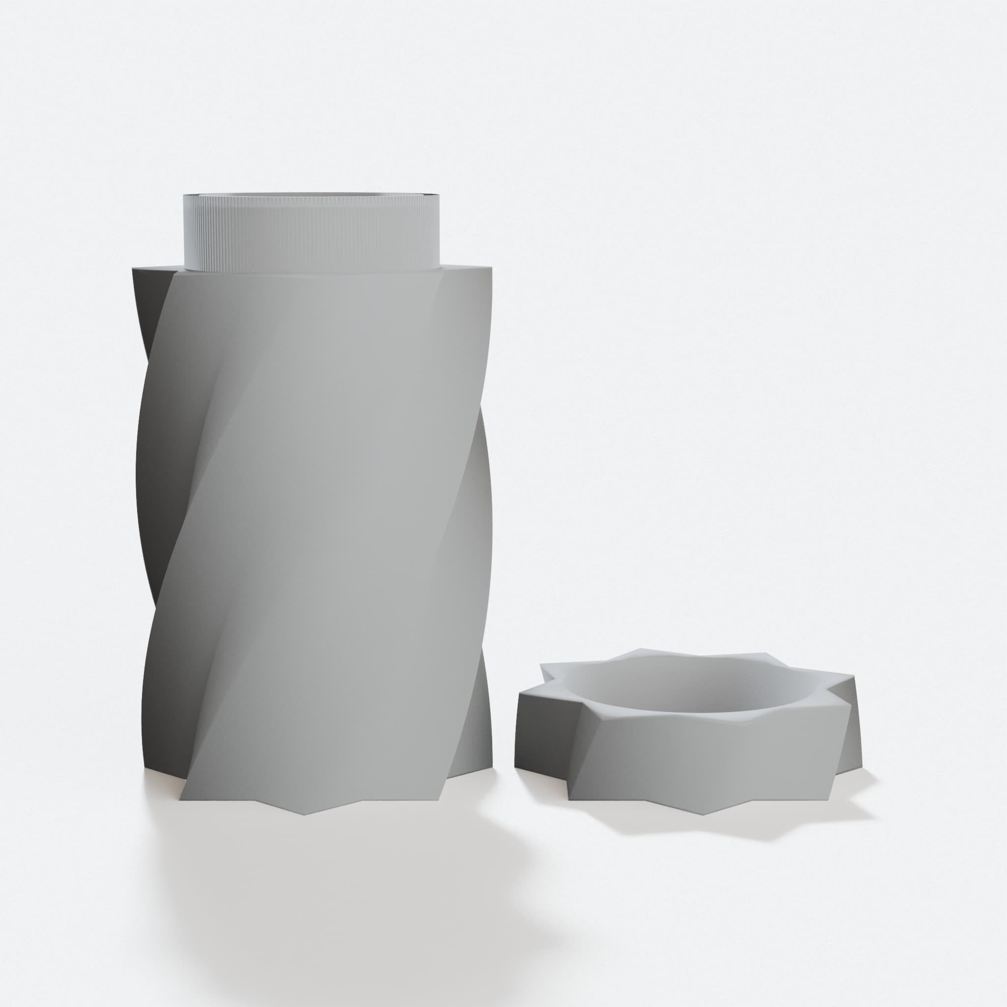 Parametric Twisted Star Box 3D Printed Home Decor