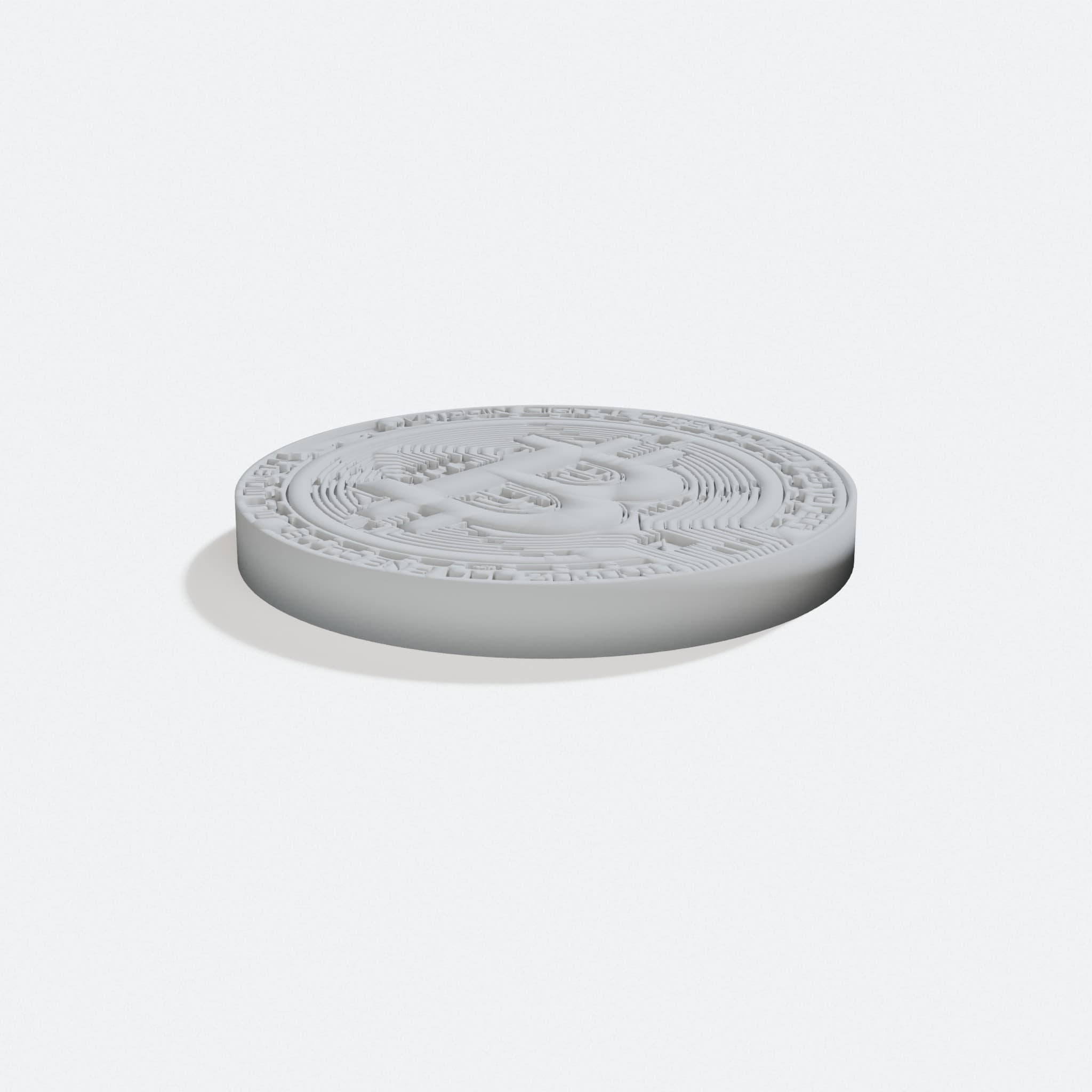 Bitcoin Logo 3D Printed Home Decor Display Piece