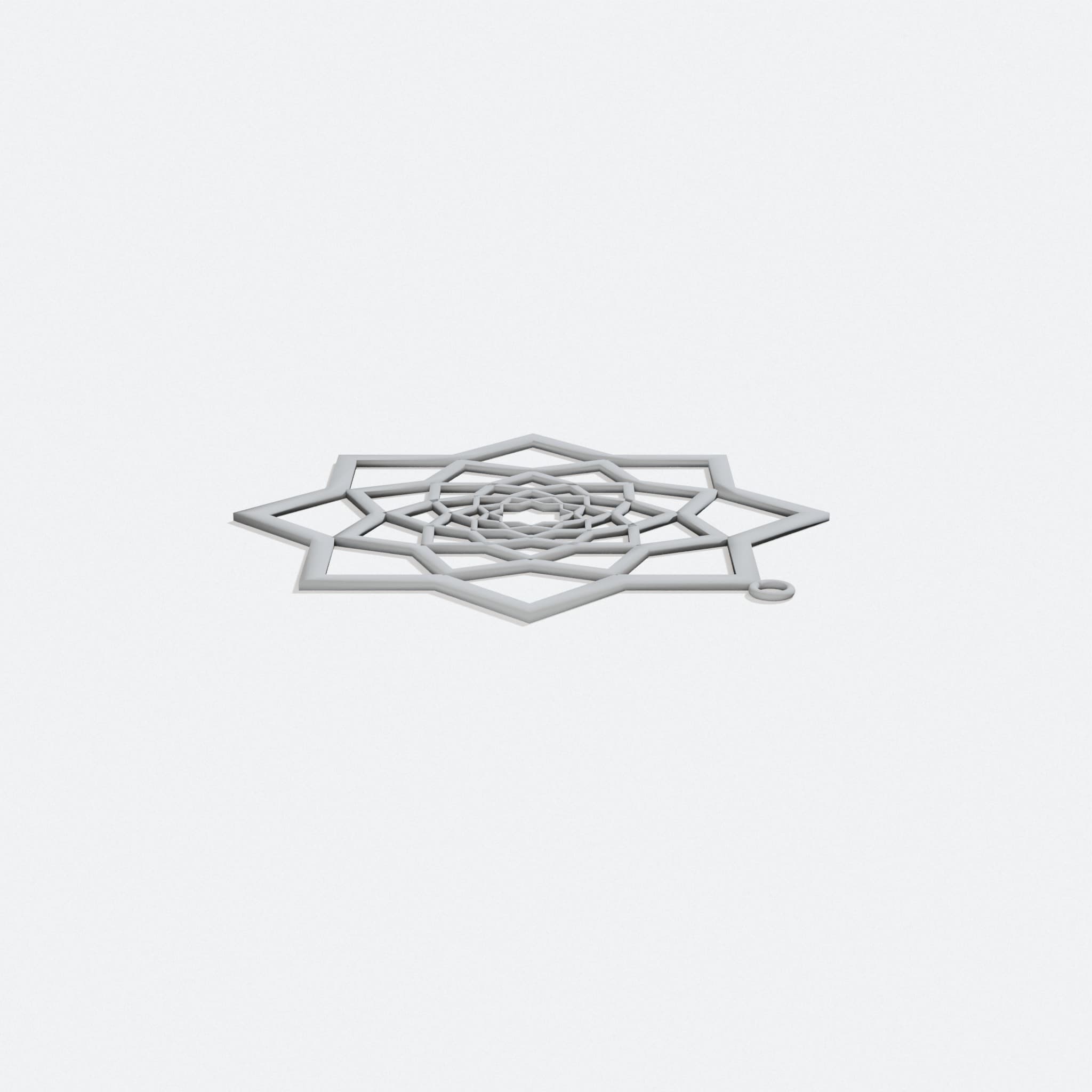 Square Geometry Earrings, 3D Printed Gifts from the US