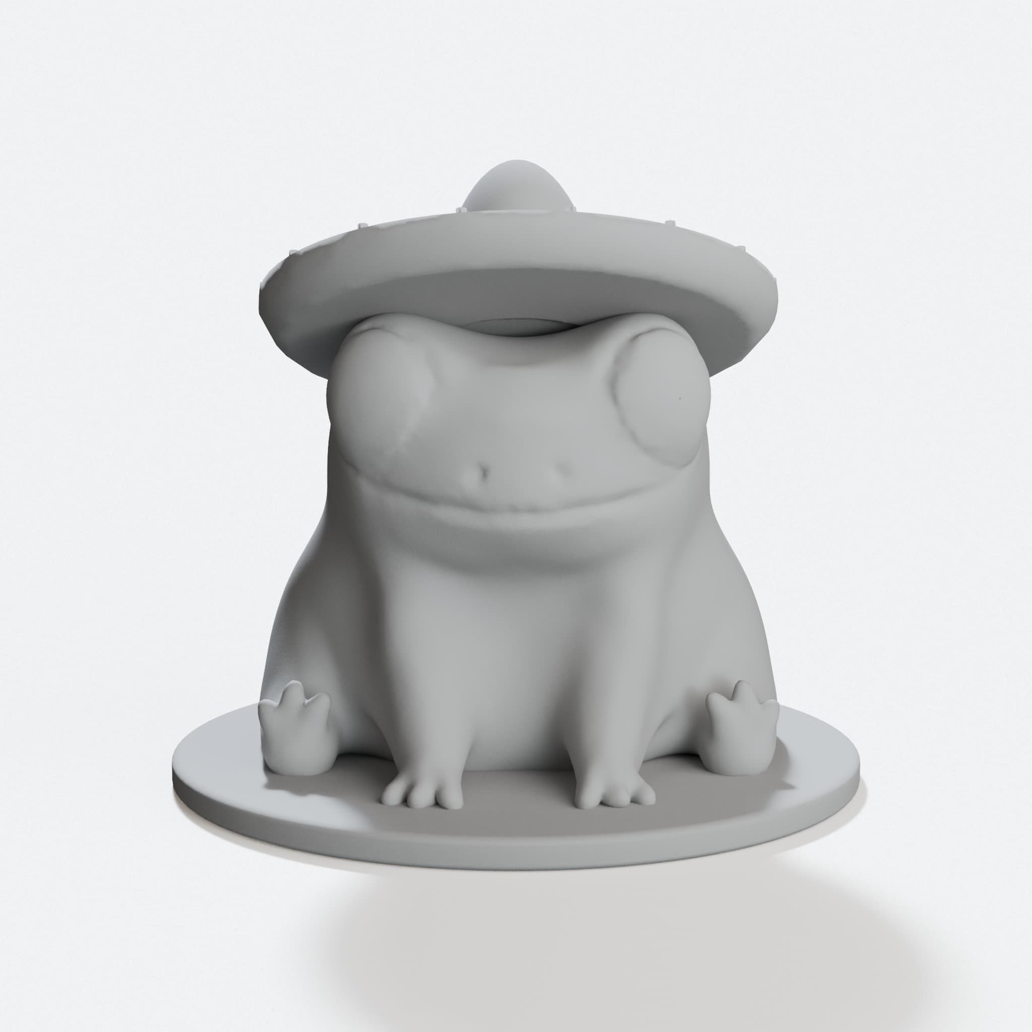 Fred the Fiesta Frog 3D Printed Toy