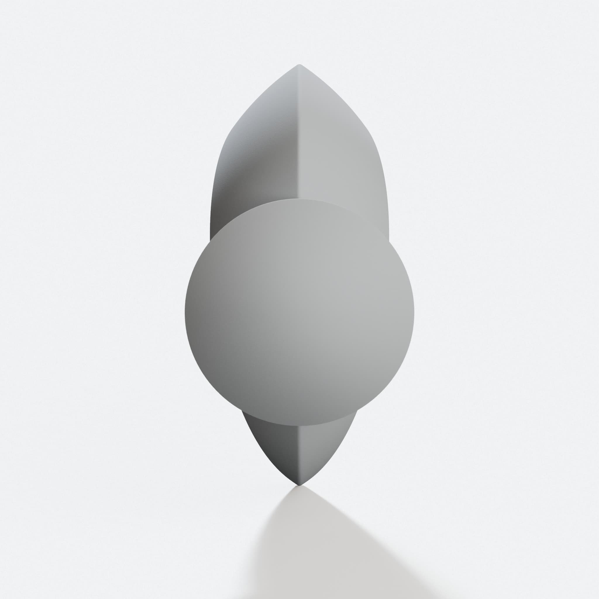 Moon Crescent 3D Printed Candle Holder