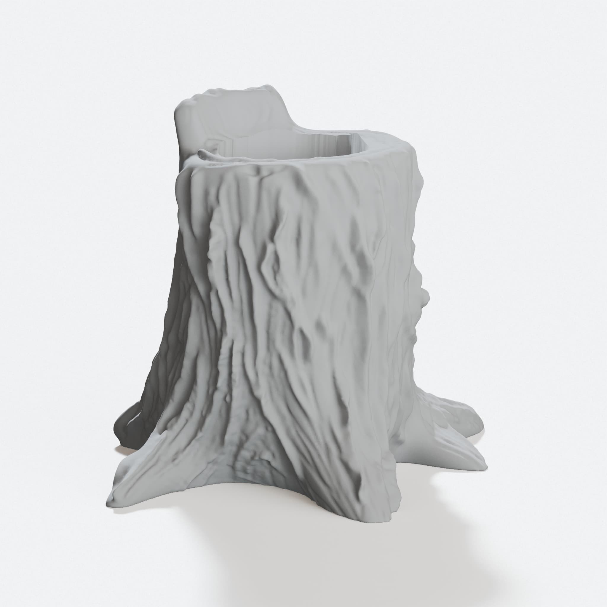 Tree Stump Pencil Holder – 3D Printed Office Accessory