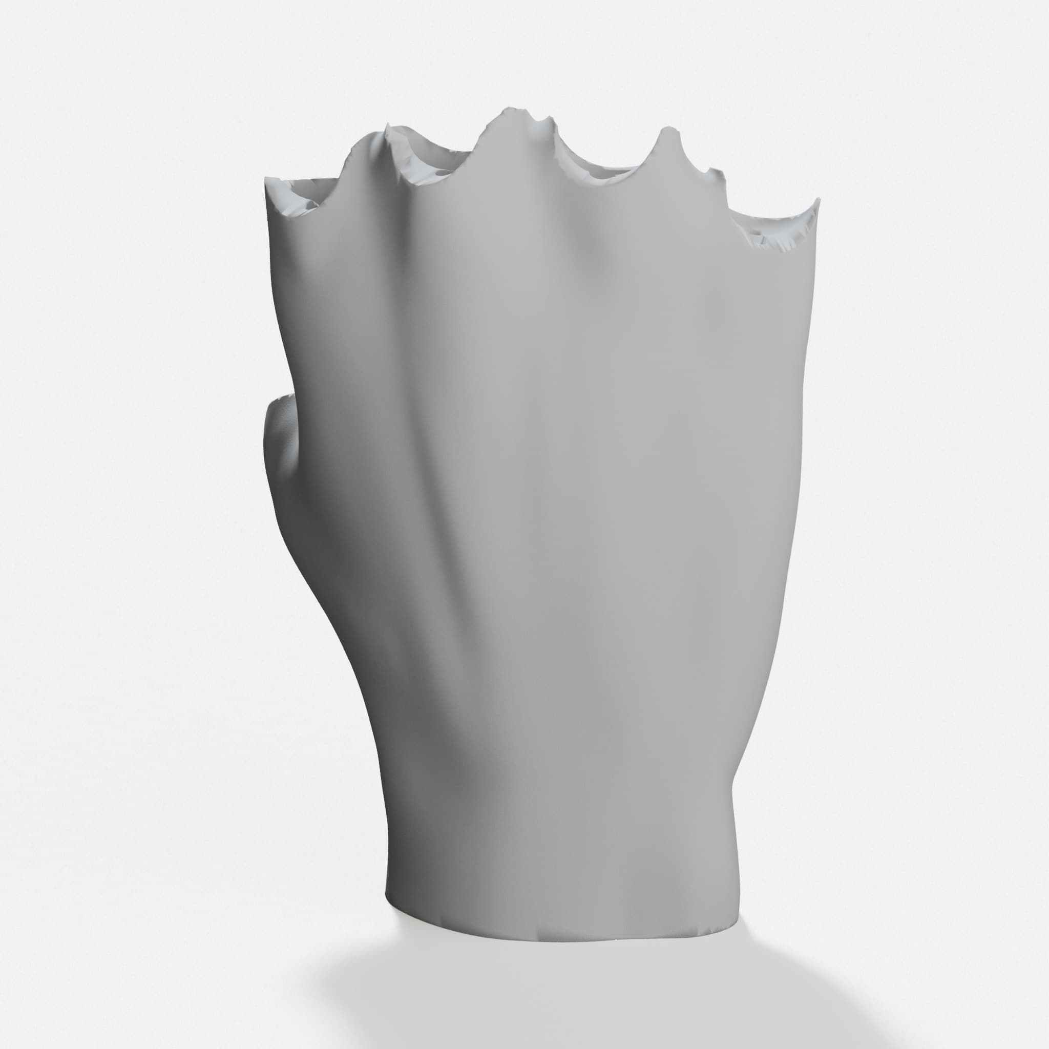 Articulated Hand 3D Print - Jointed Finger Movement Model