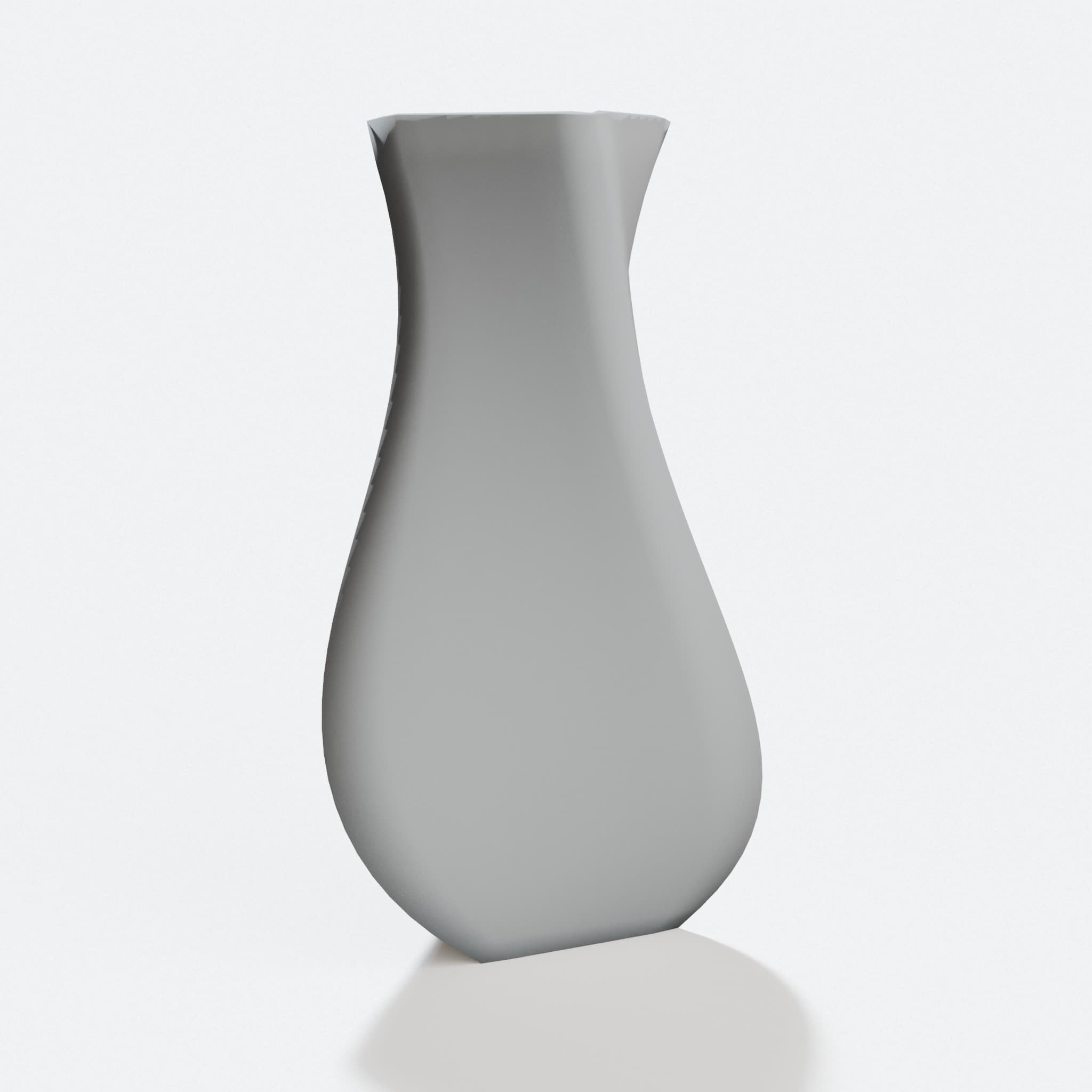 Twisted Triangular Vase – 3D Printed Home Decor