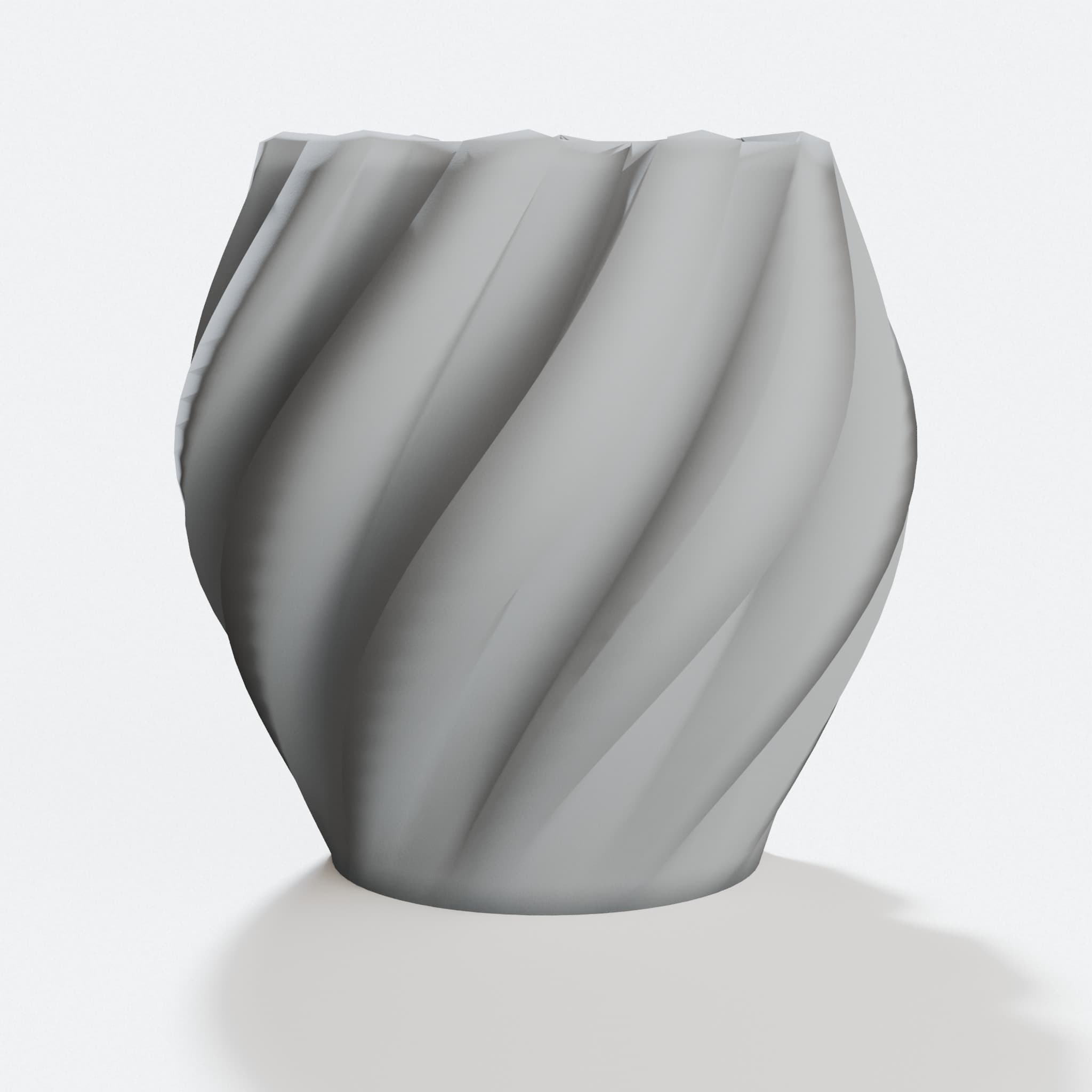 Twisted Gear Lamp Vase - 3D Printed Home Decor