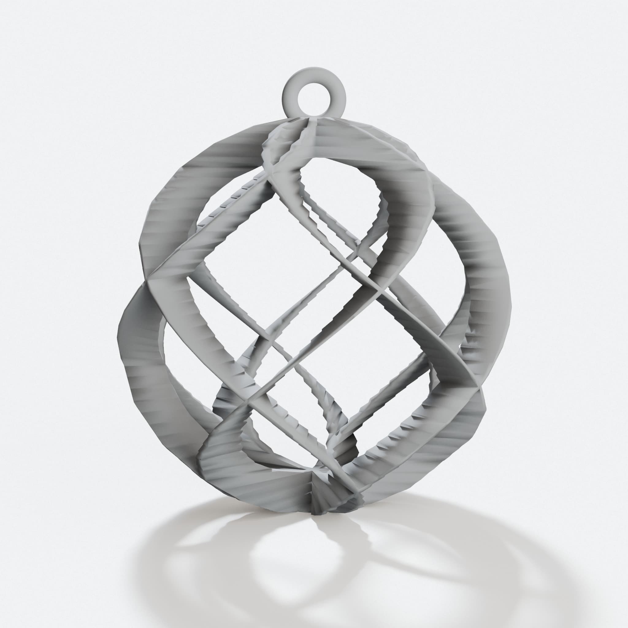 Spiral Sphere Ornament - Customizable Christmas Decoration