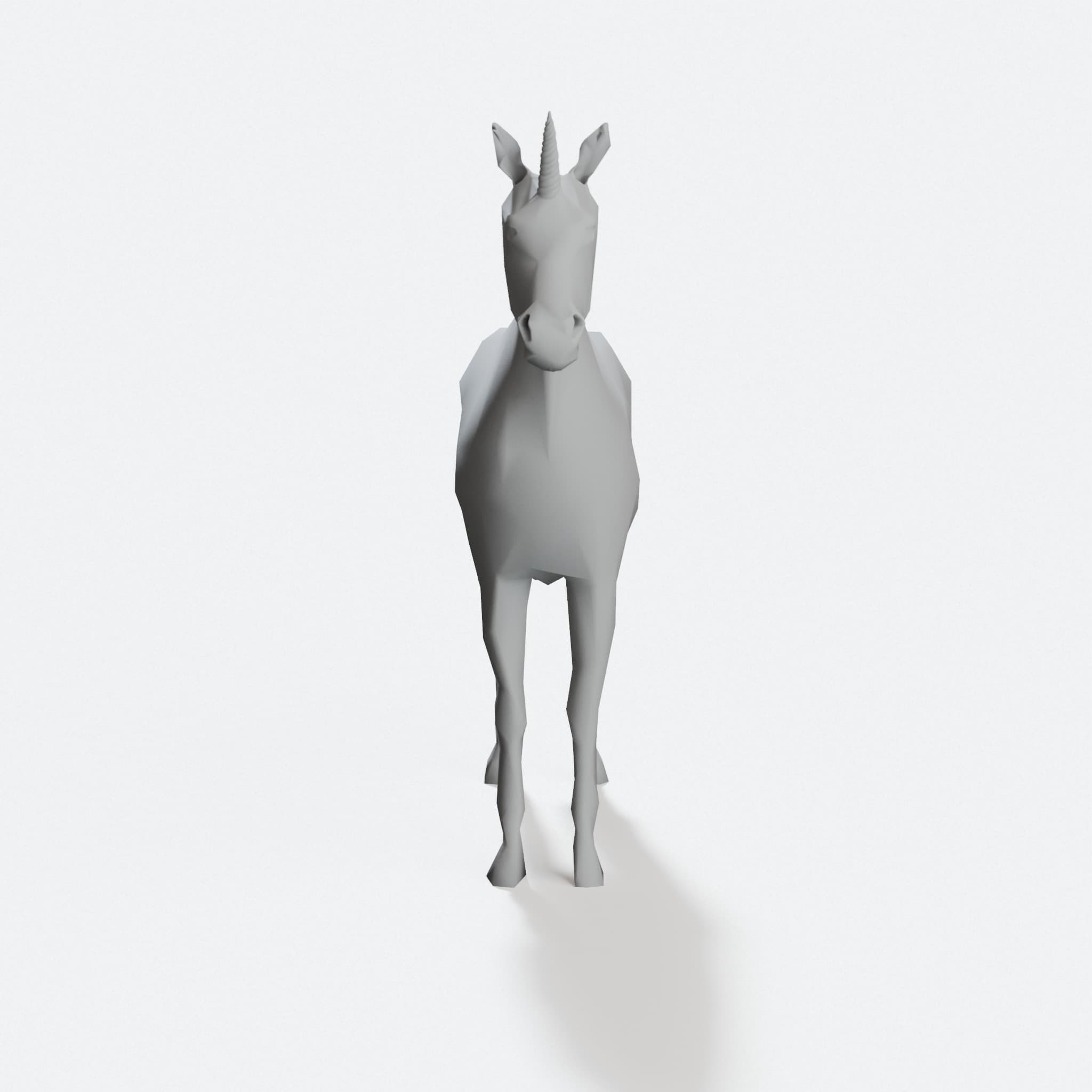 Low Poly Unicorn 3D Printable Toy