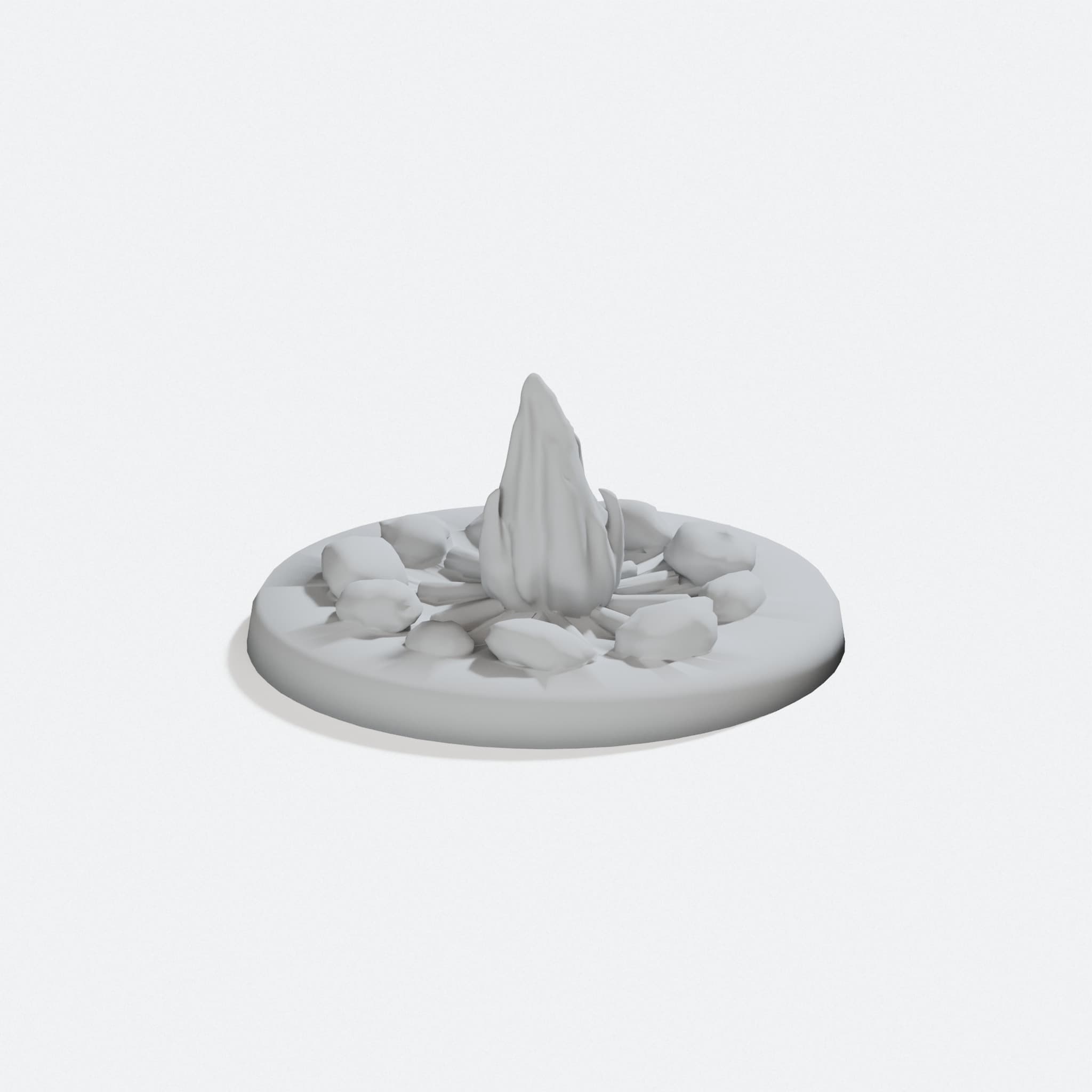 DnD Campfire Miniature for Tabletop Gaming