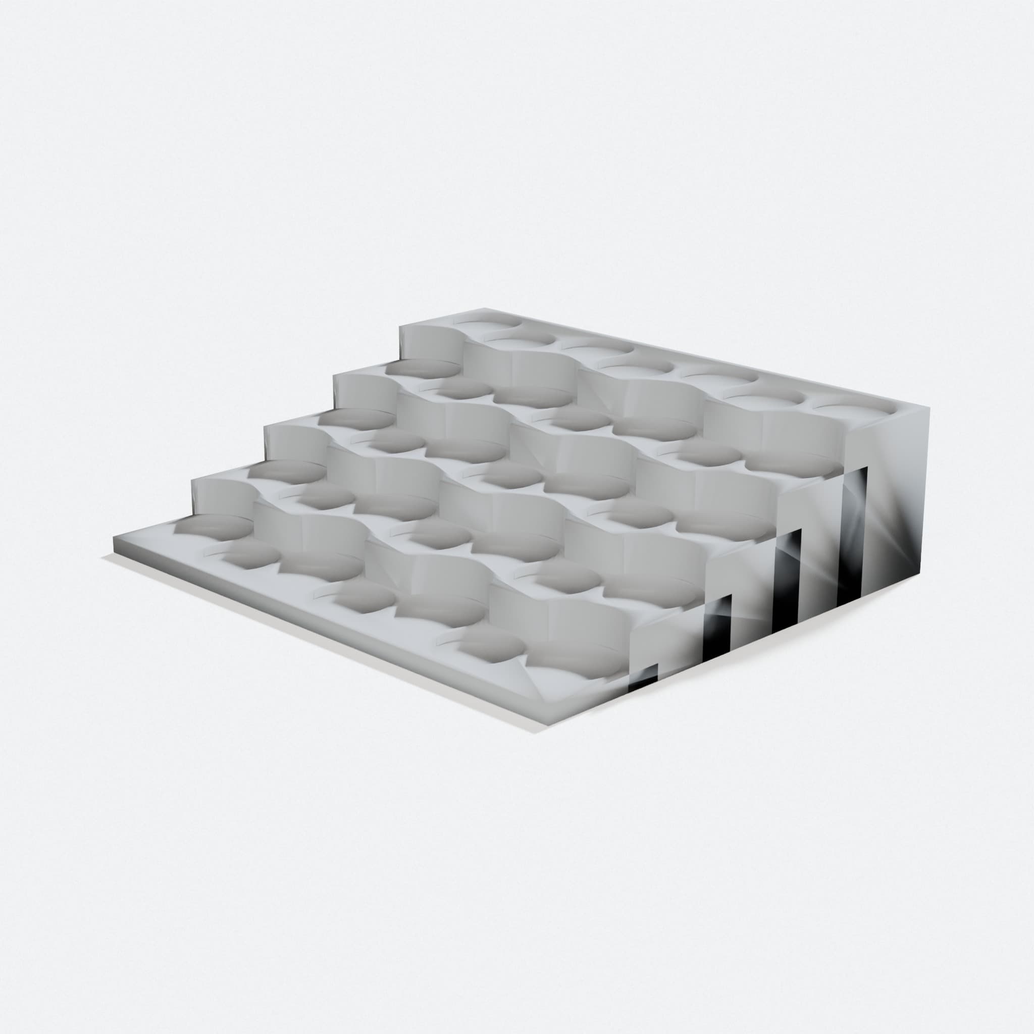 D&D Miniatures Stand; 3D Printed Bleacher Display