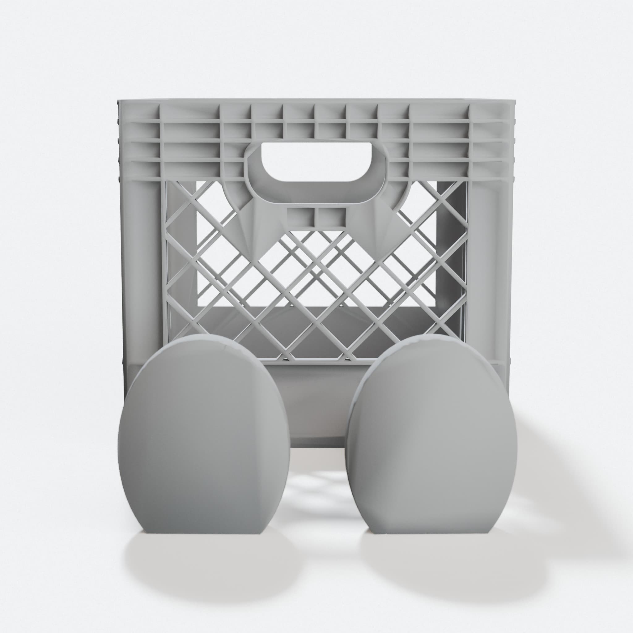 Sitting Crate with Legs – 3D Printed Home Decor Storage