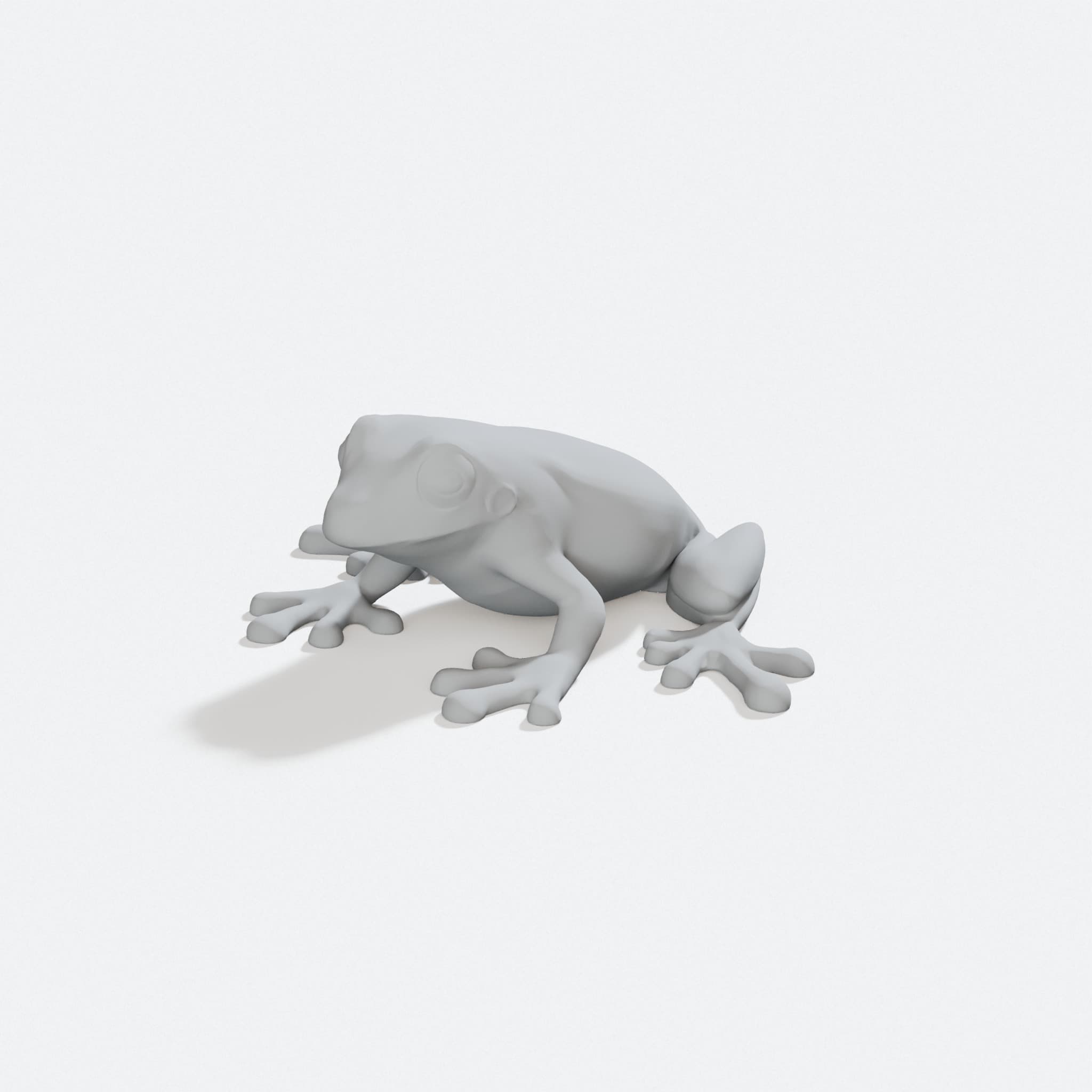 Frog 3D Model - Printable Amphibian Figure