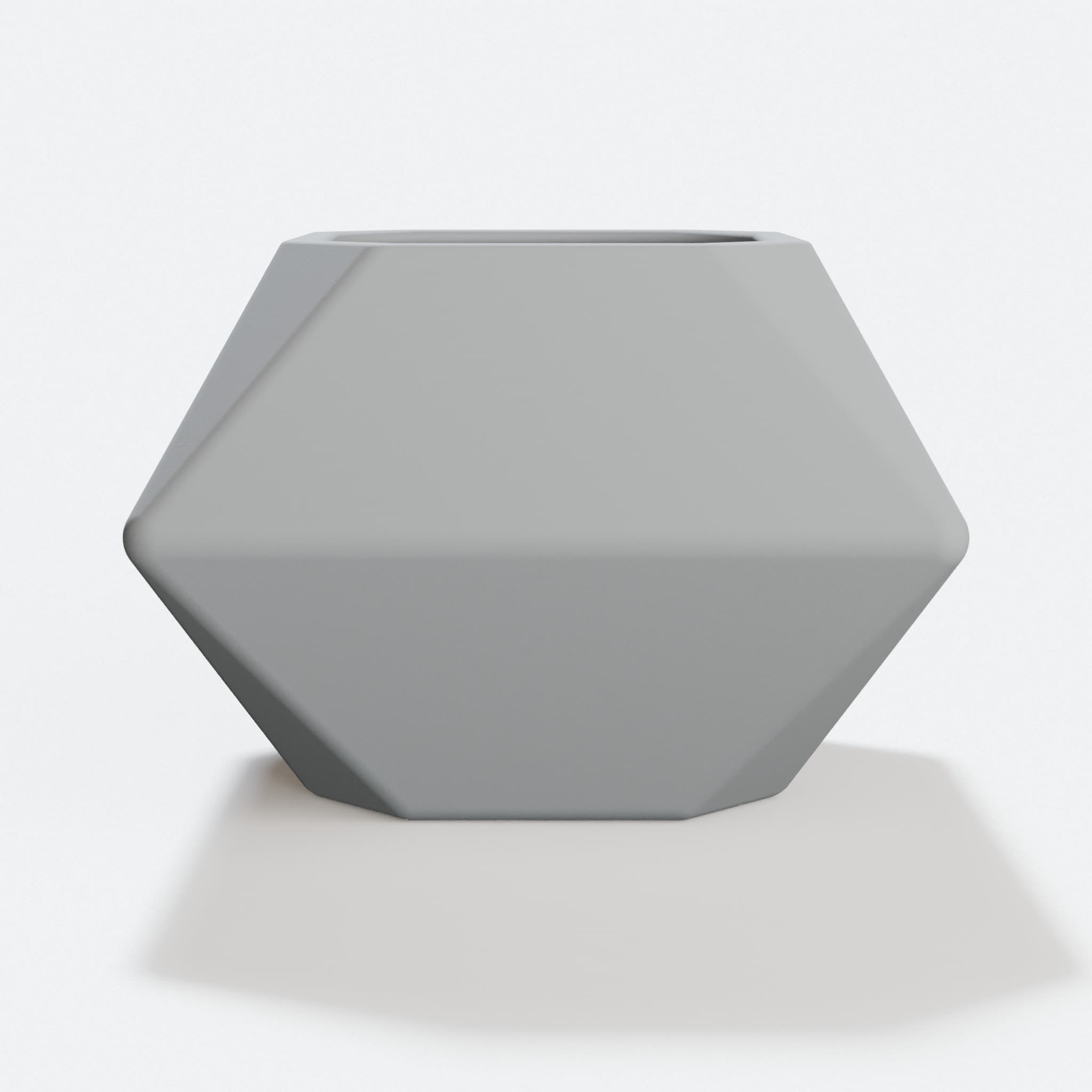 Low Poly Planter, 3D Printed Home Decor