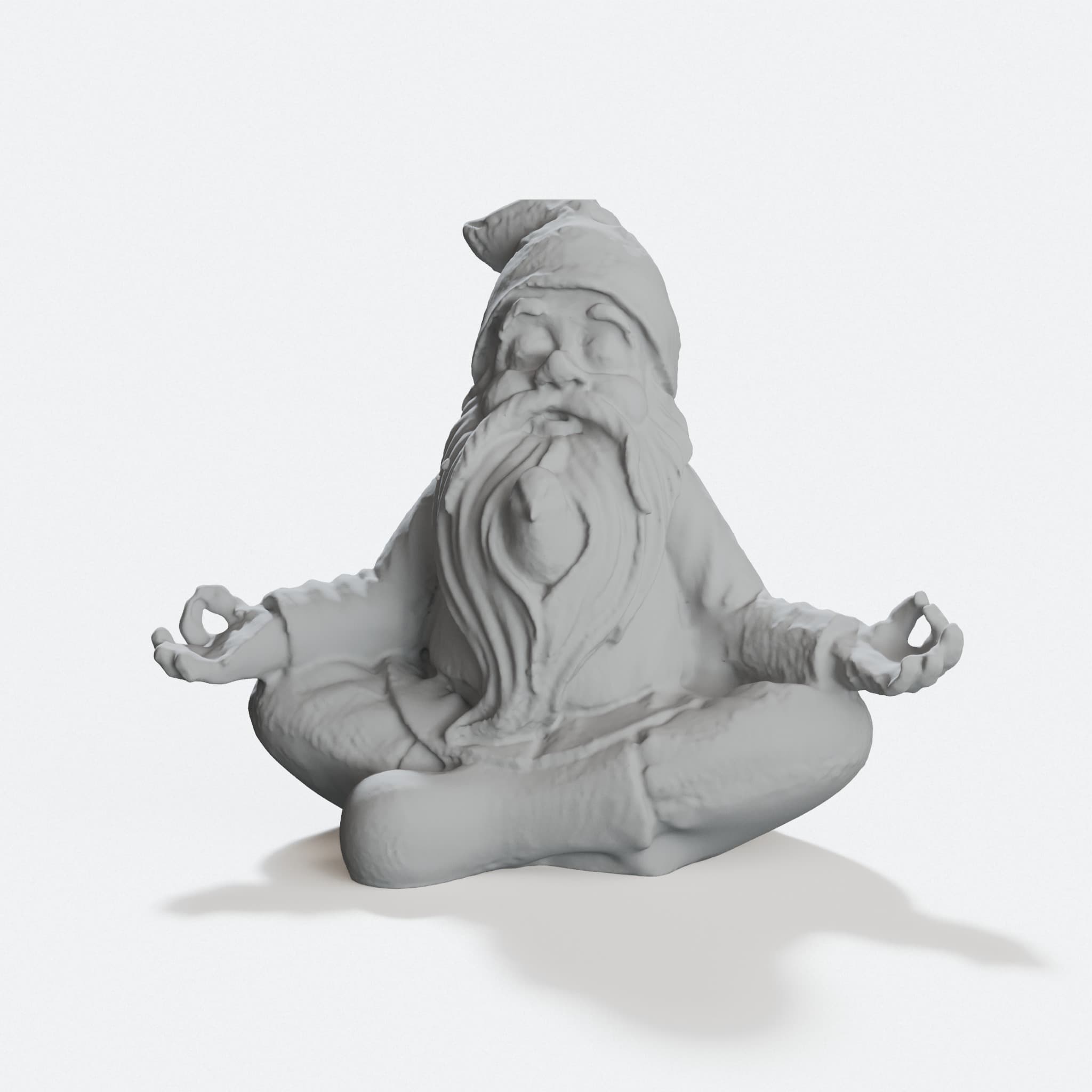 Zen Gnome 3D Printed Home Decor Figurine