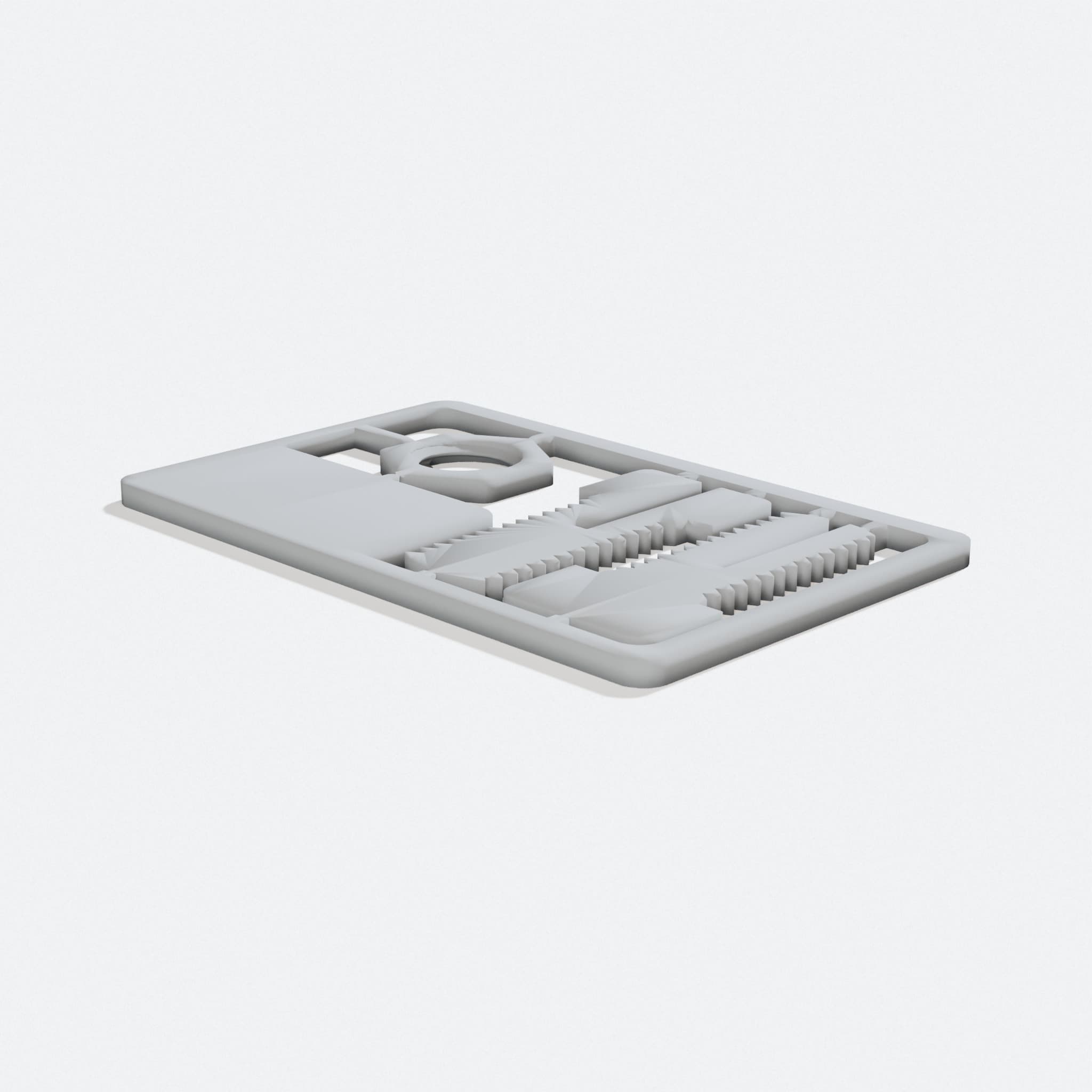 Snap-Out Business Card 3D Printed Office Accessory