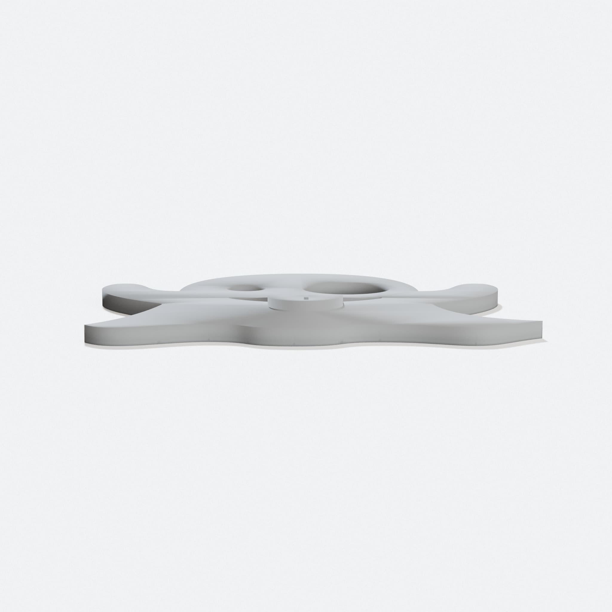 Ghost Emoji Ornament - 3D Printed Decor