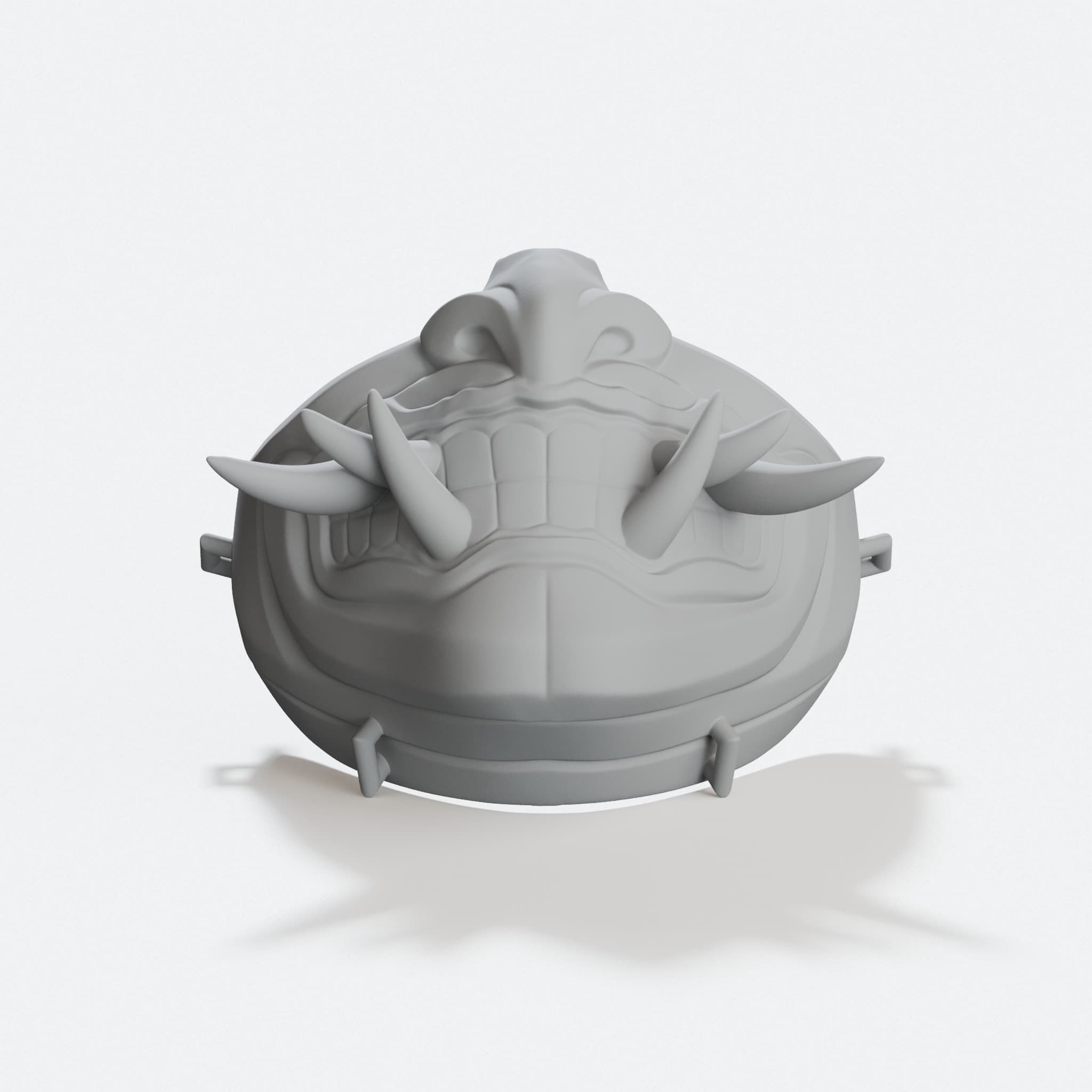 Oni Mask 3D Printed Toys, Japanese Demon Face