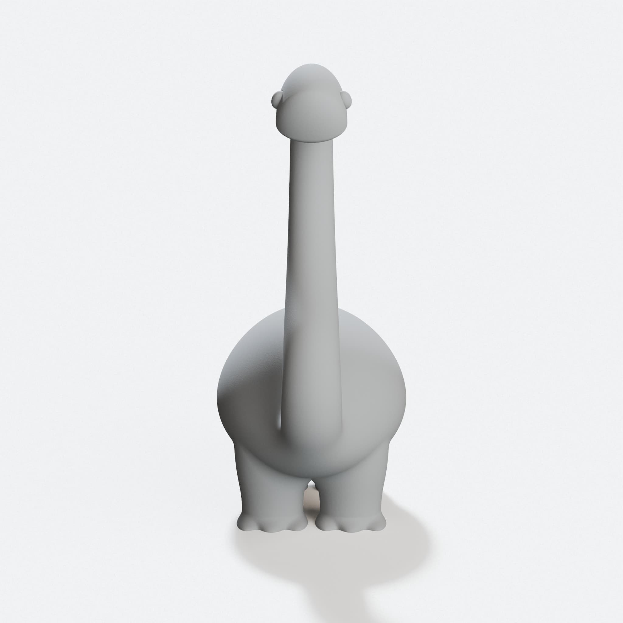 Heartosaur 3D Printed Toys: Valentine Brontosaurus Pair