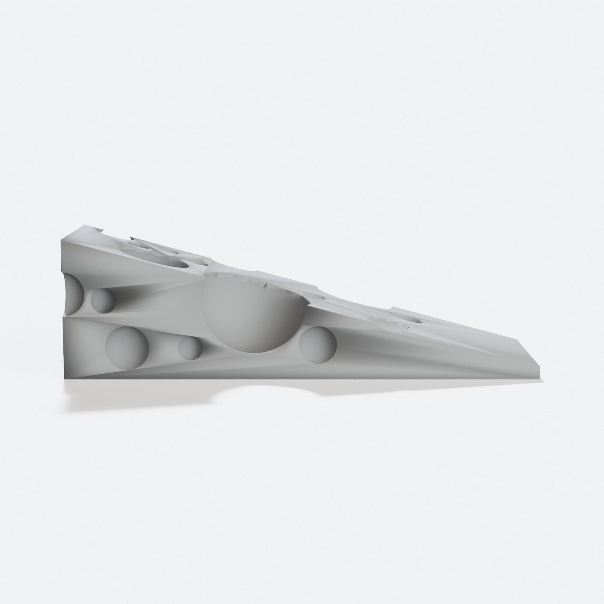 Swiss Cheese Wedge Door Stop – 3D Printed Home Decor
