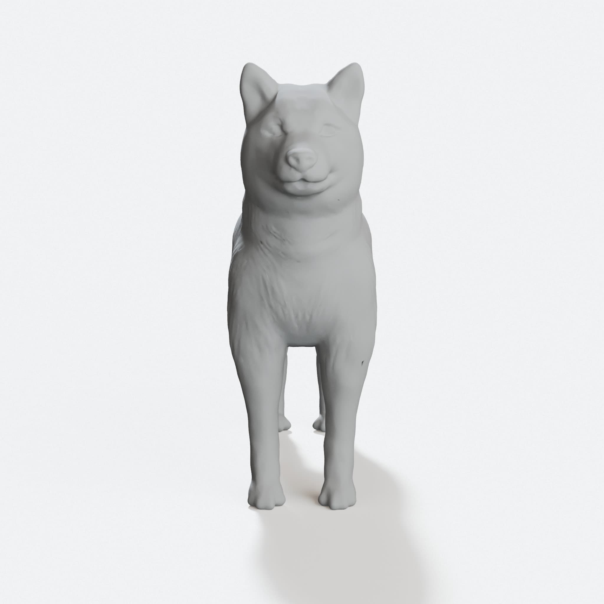 Japanese Dog Figurine – 3D Printed Home Decor