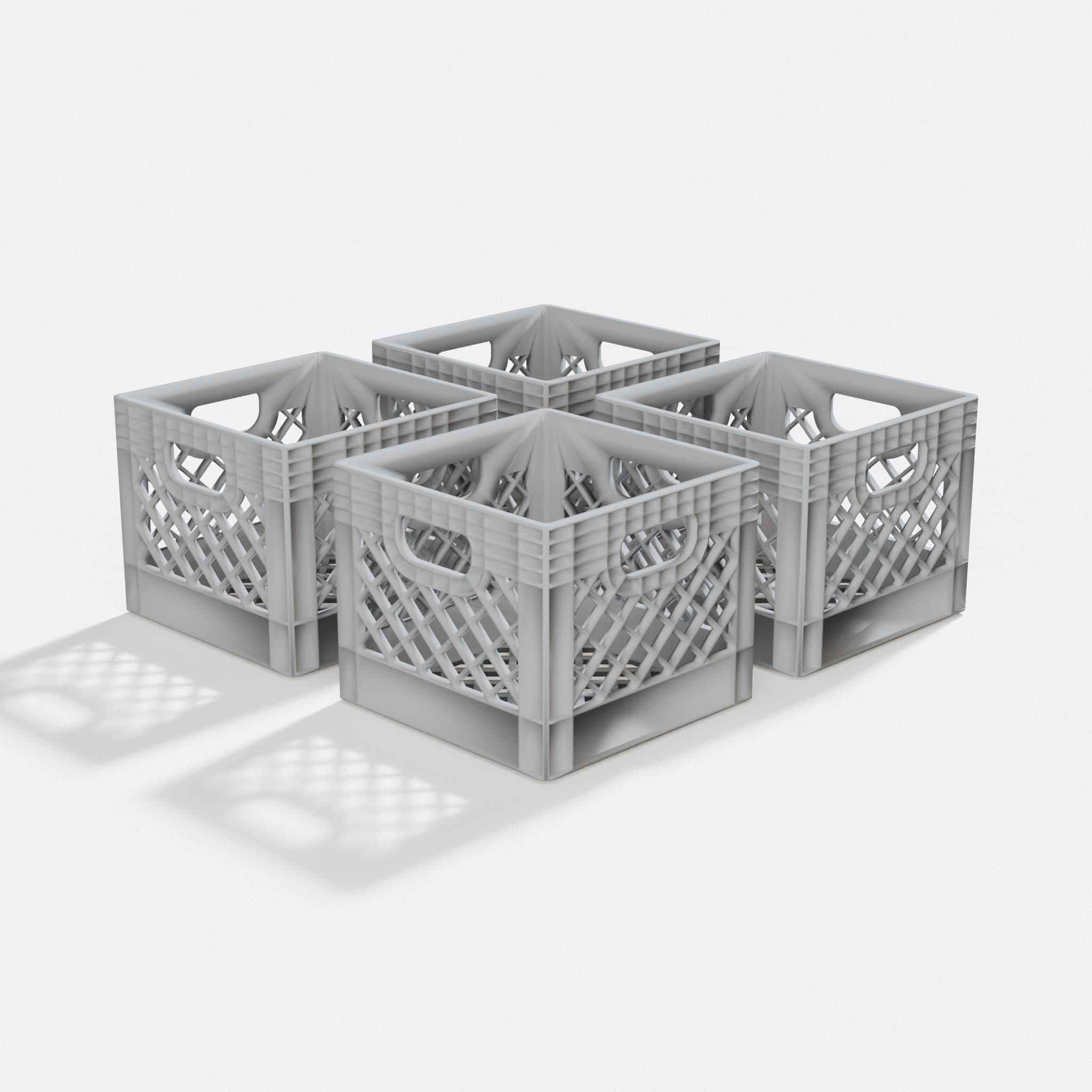 HO Scale Milk Crate 3D Printed Toy for Model Trains