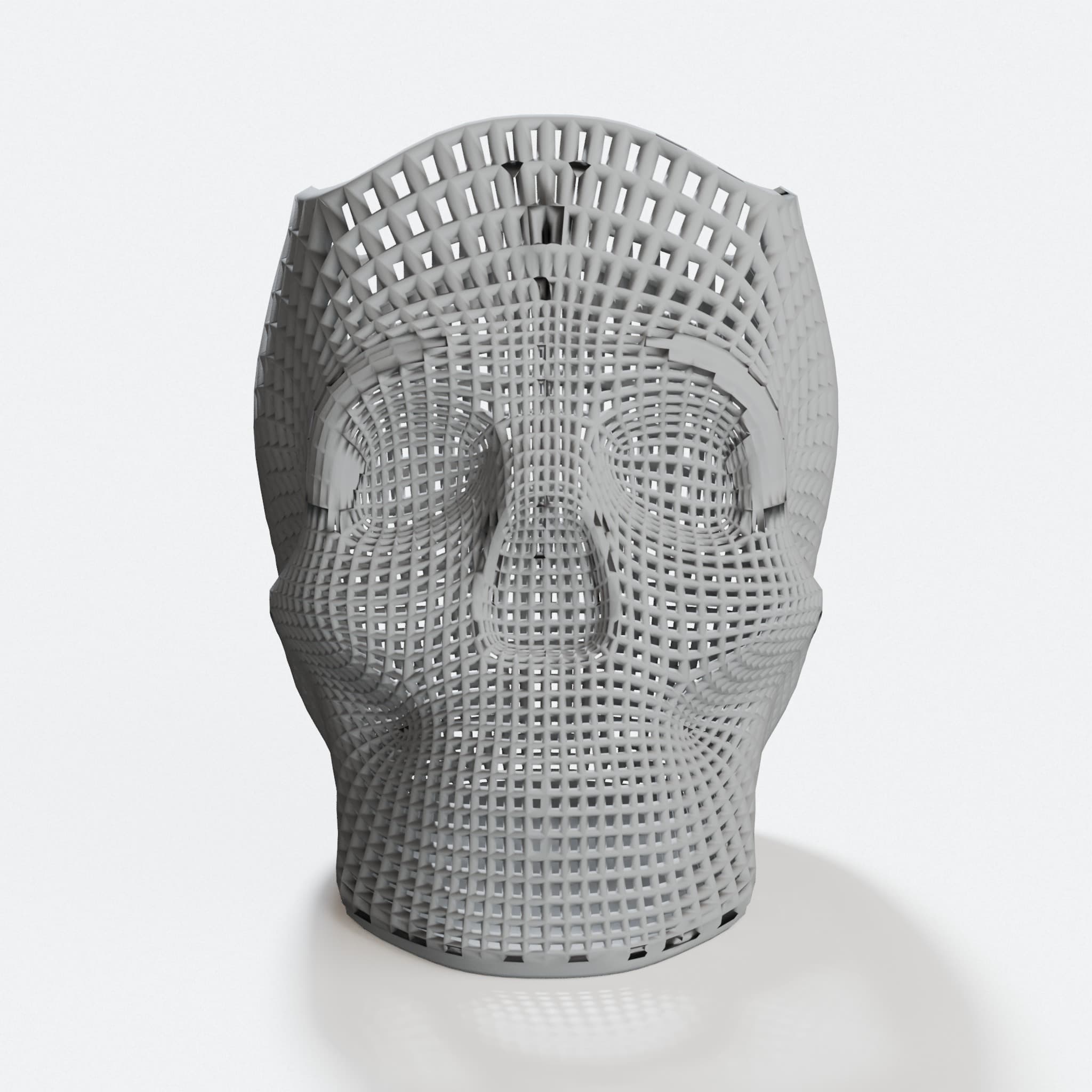 Wireframe Skull Pen Holder - Perfect Edition