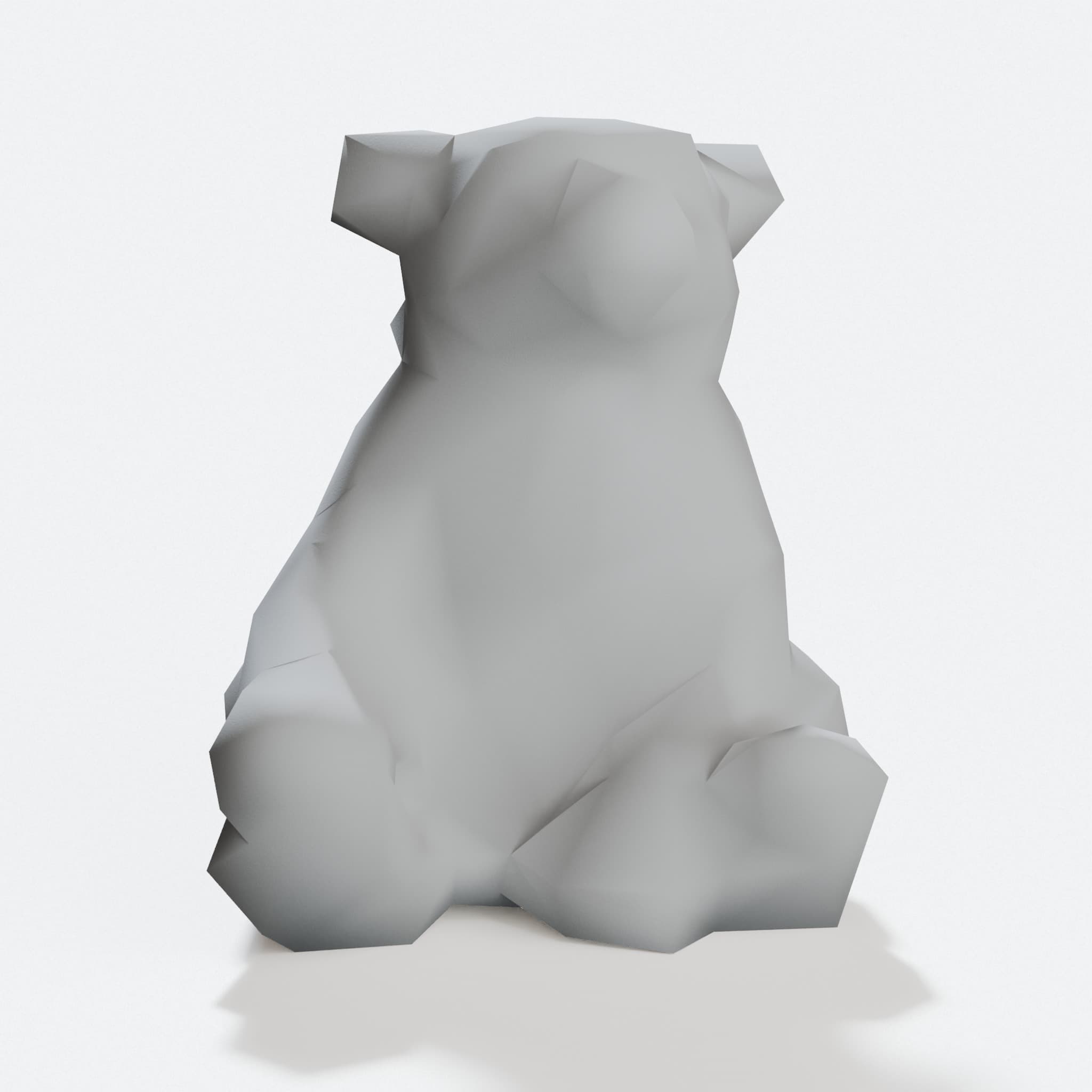 Low Poly Bear 3D Printable Toy