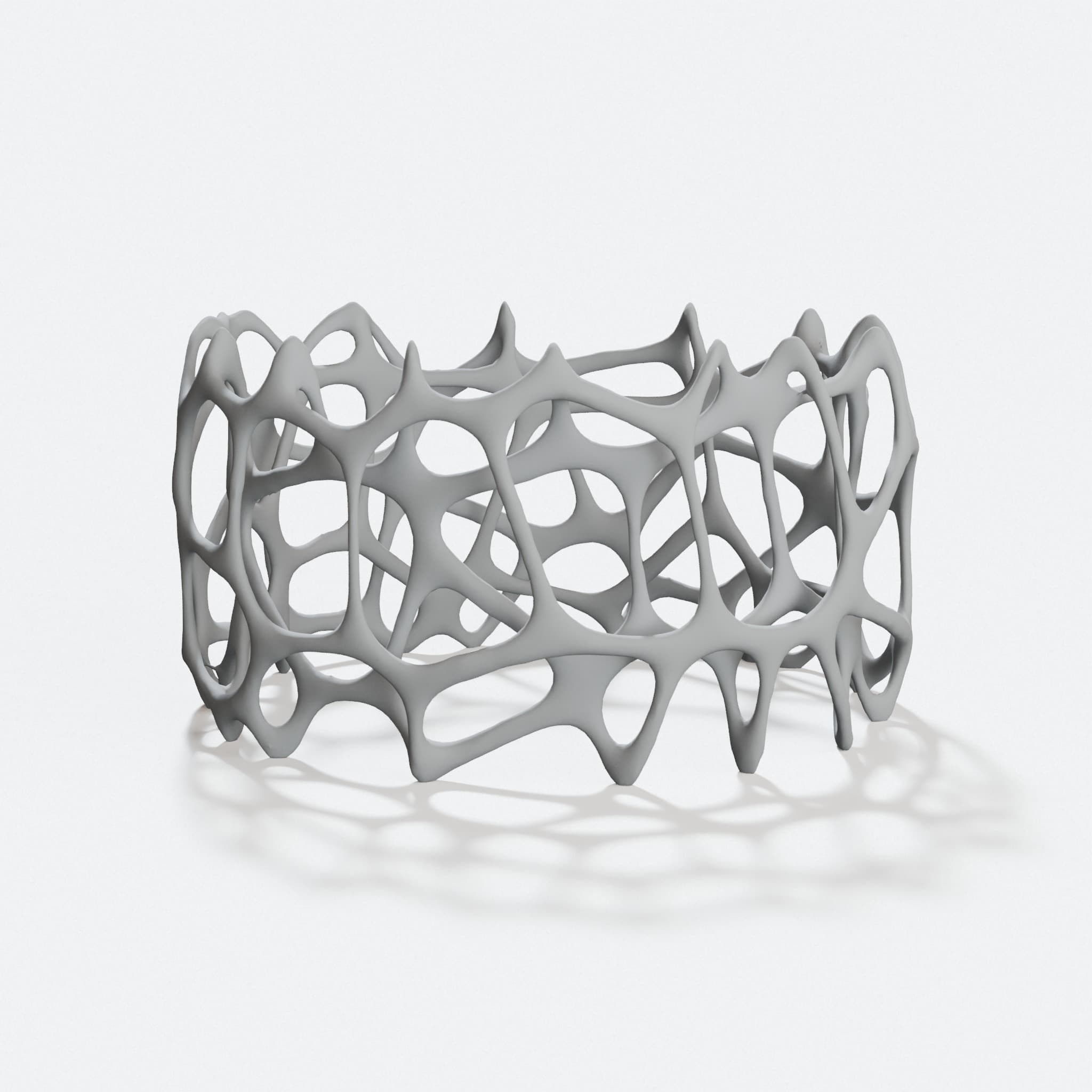 Voronoi Bracelet 3D Printed Gift