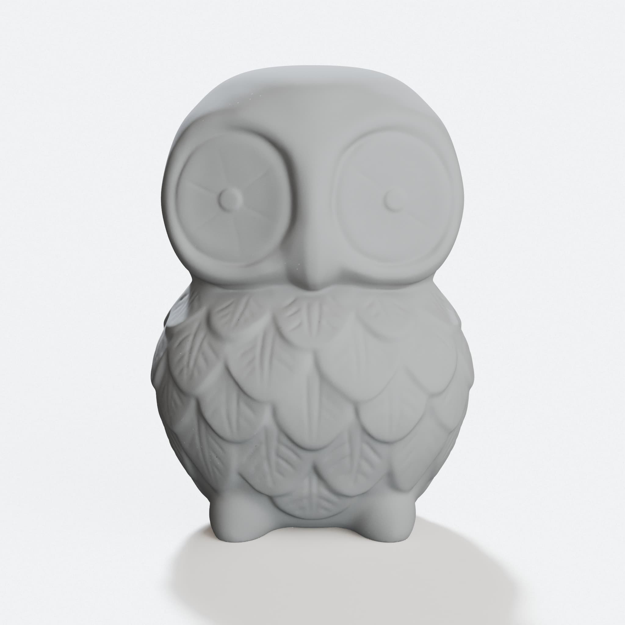 Owl Figurine – 3D Printed Home Decor Statue