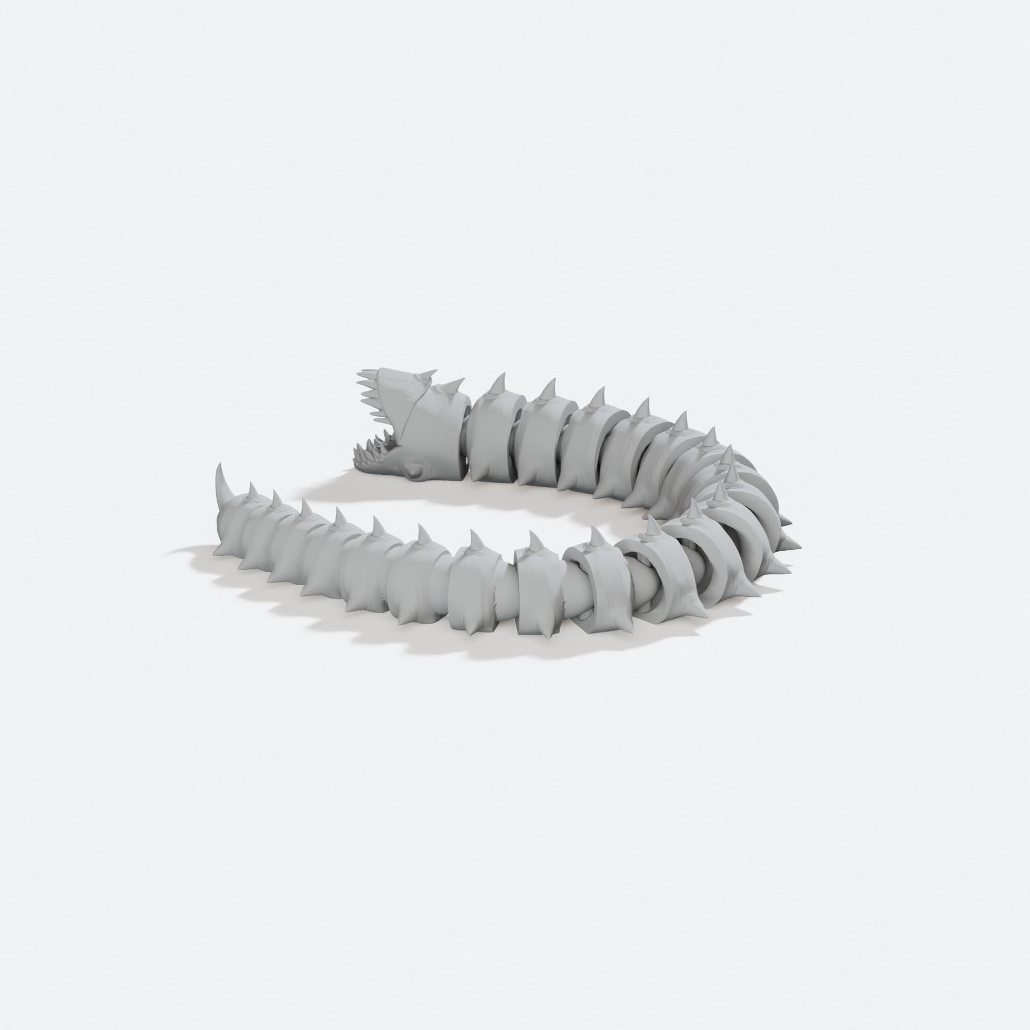 Purple Worm Articulated - D&D Miniature