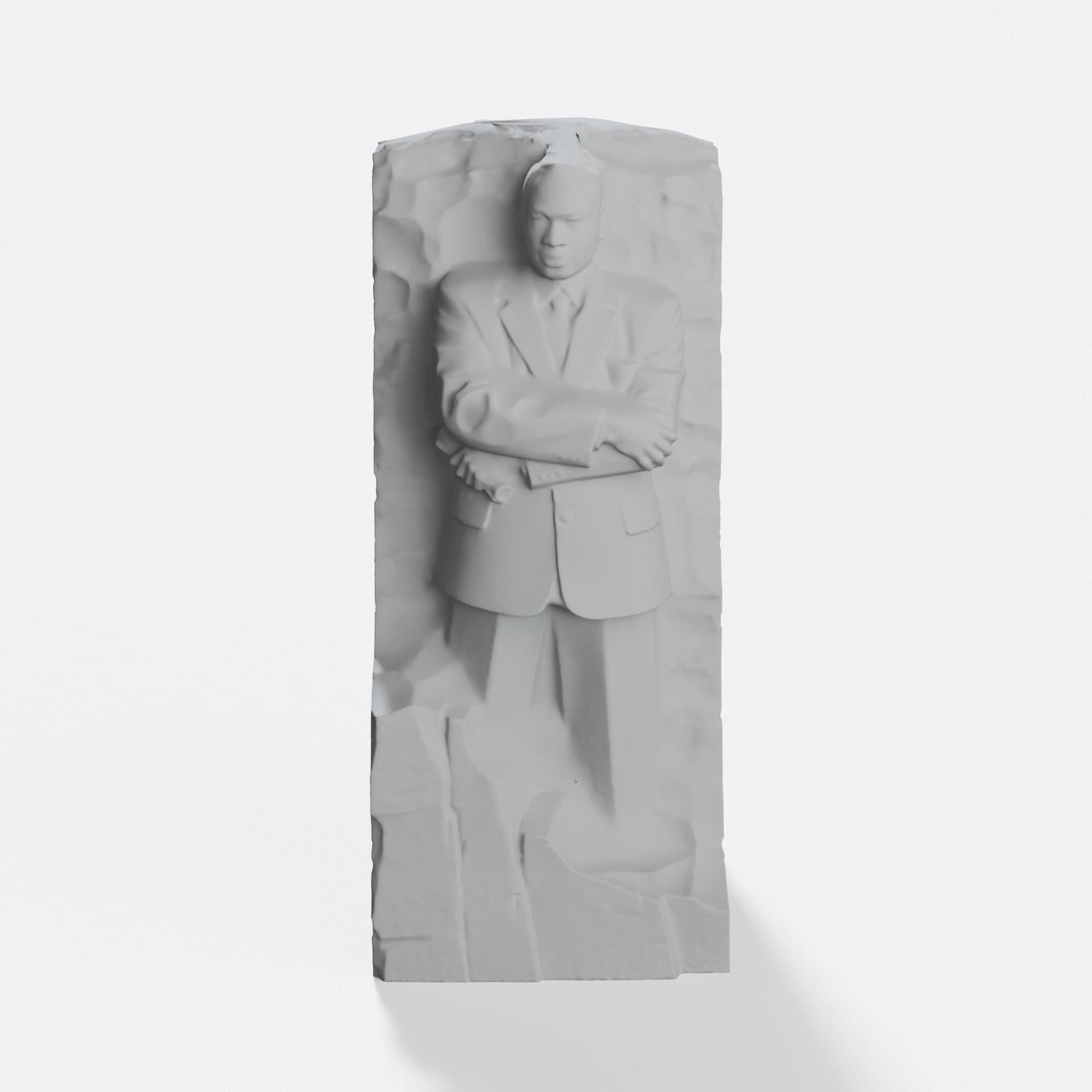 Martin Luther King Jr Monument 3D Printed Wall Art